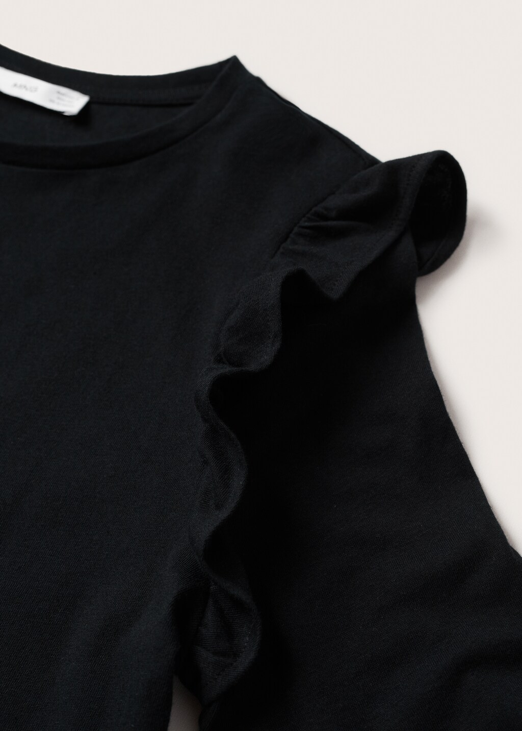 Ruffle cotton T-shirt - Details of the article 8