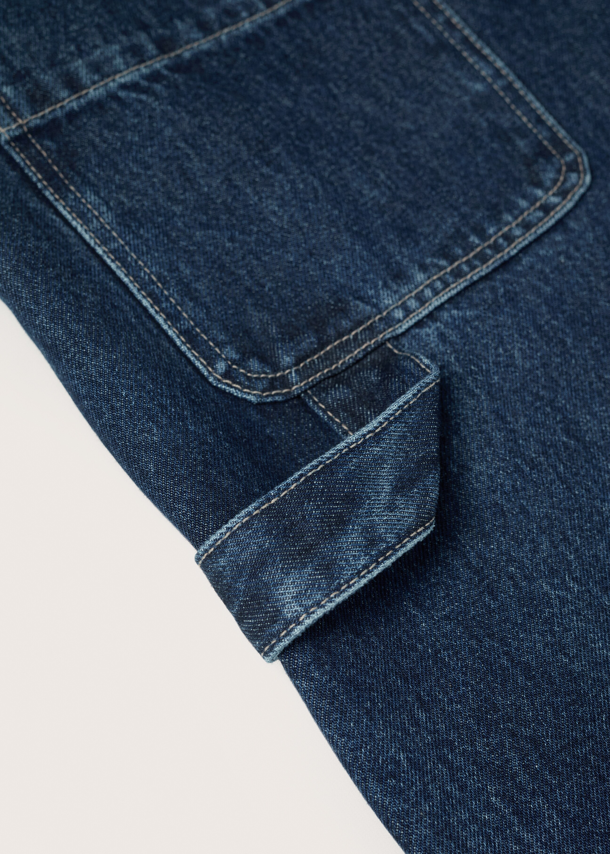 Loose-fit cropped carpenter jeans - Details of the article 8