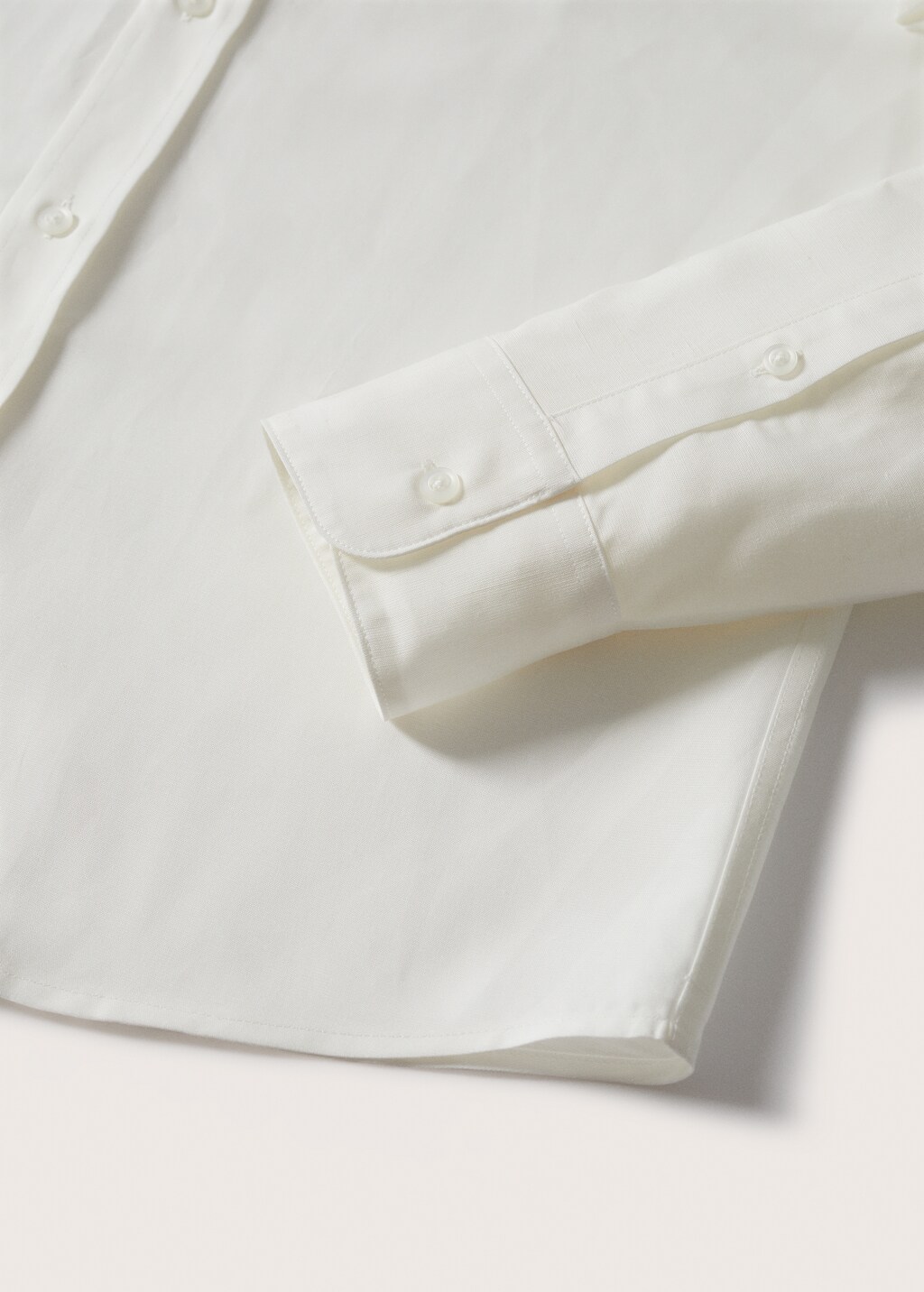 Linen lyocell shirt with pocket - Details of the article 7