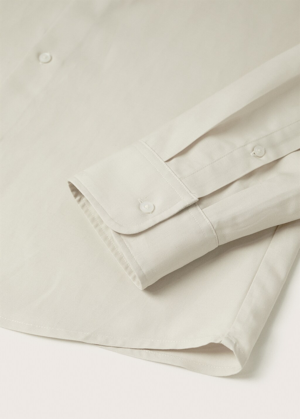 Linen lyocell shirt with mao collar - Details of the article 7