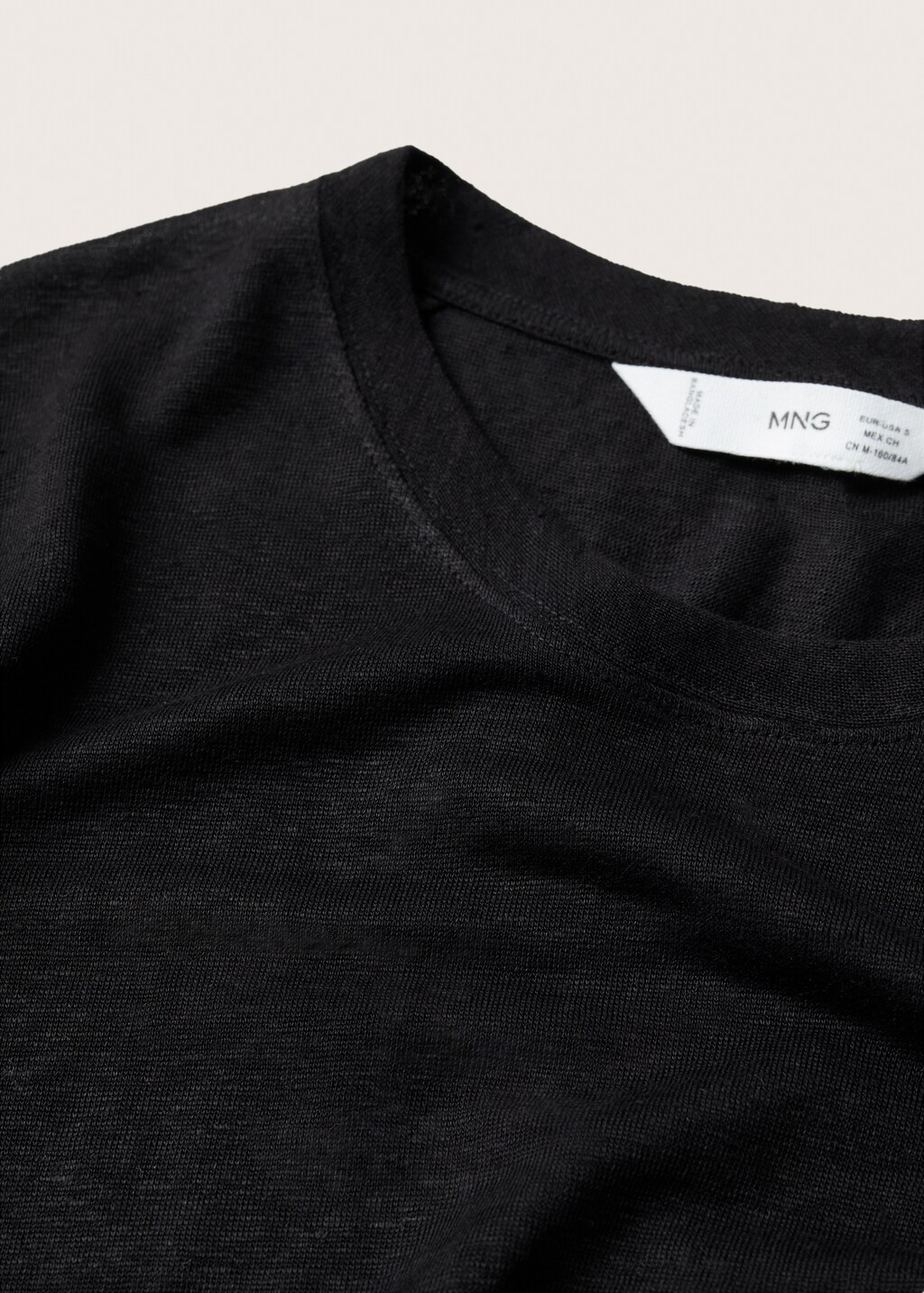 100% linen t-shirt - Details of the article 8