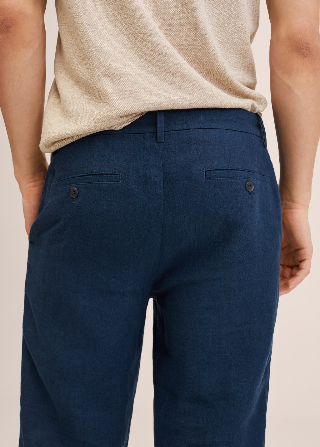 Slim fit linen pants - Details of the article 3