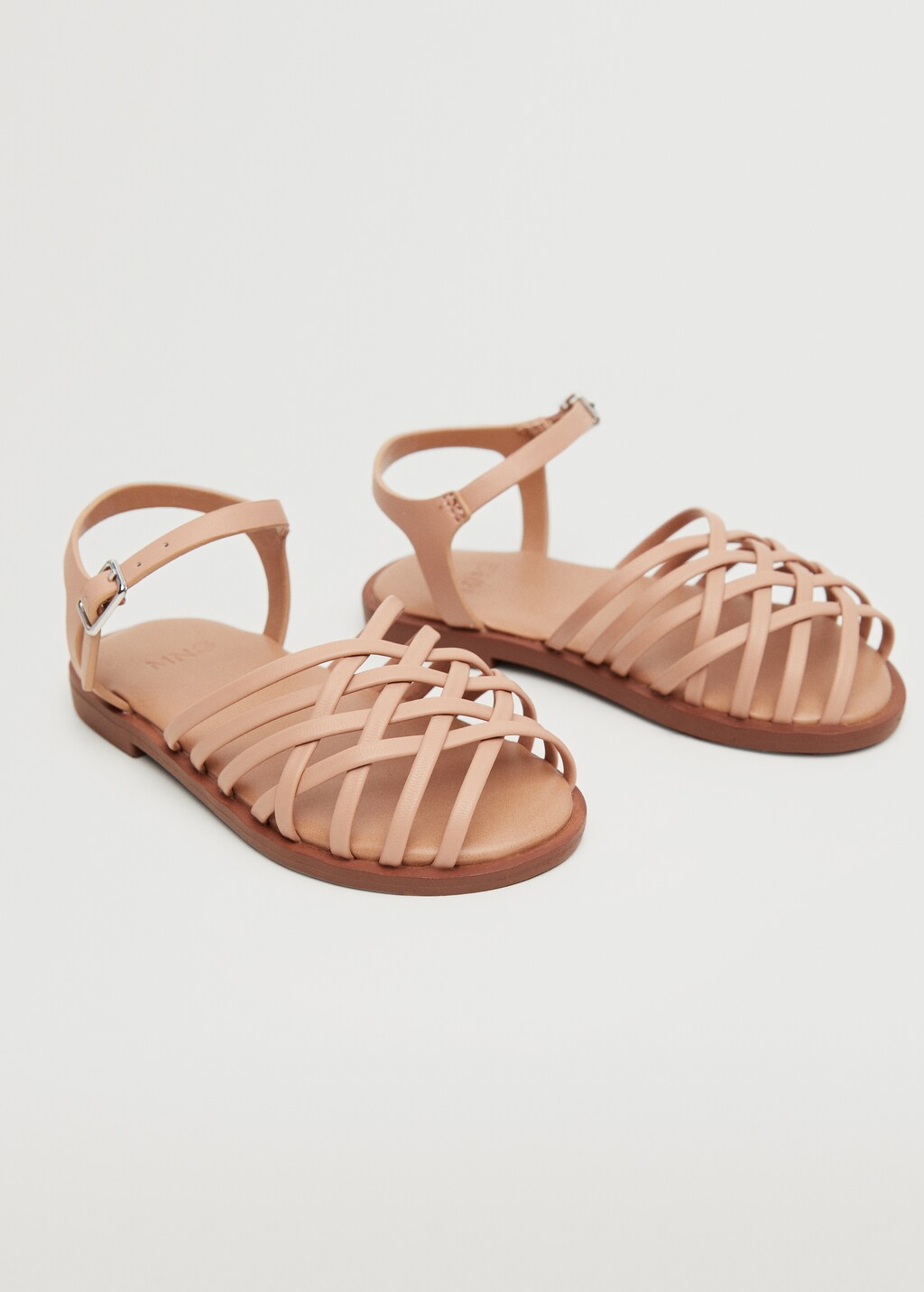 Criss-cross straps sandals - Medium plane