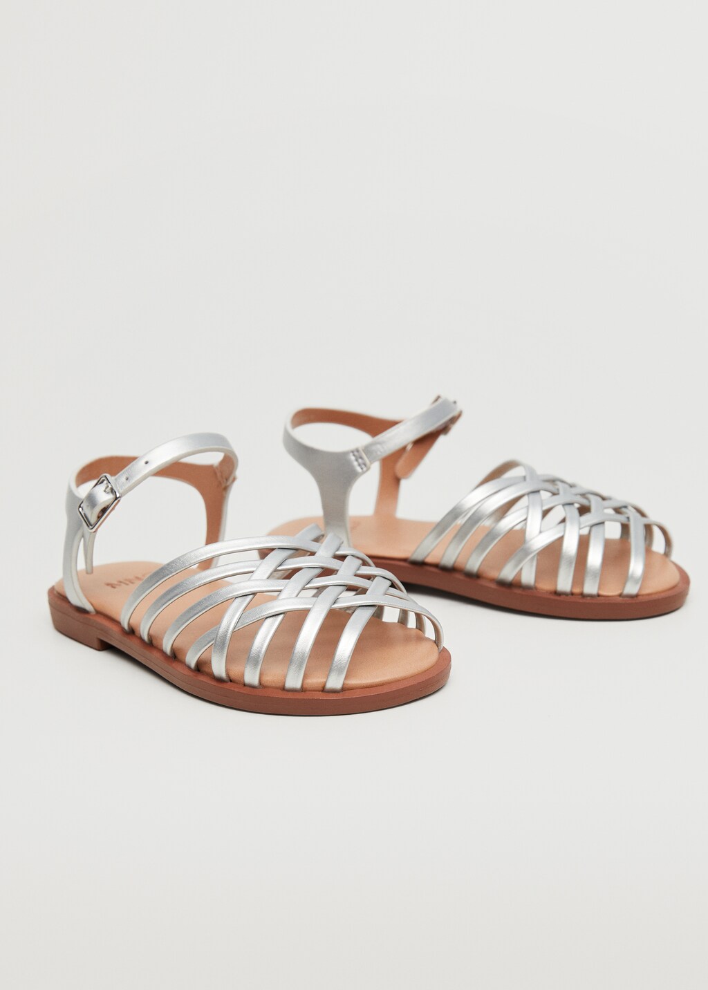 Criss-cross straps sandals - Medium plane