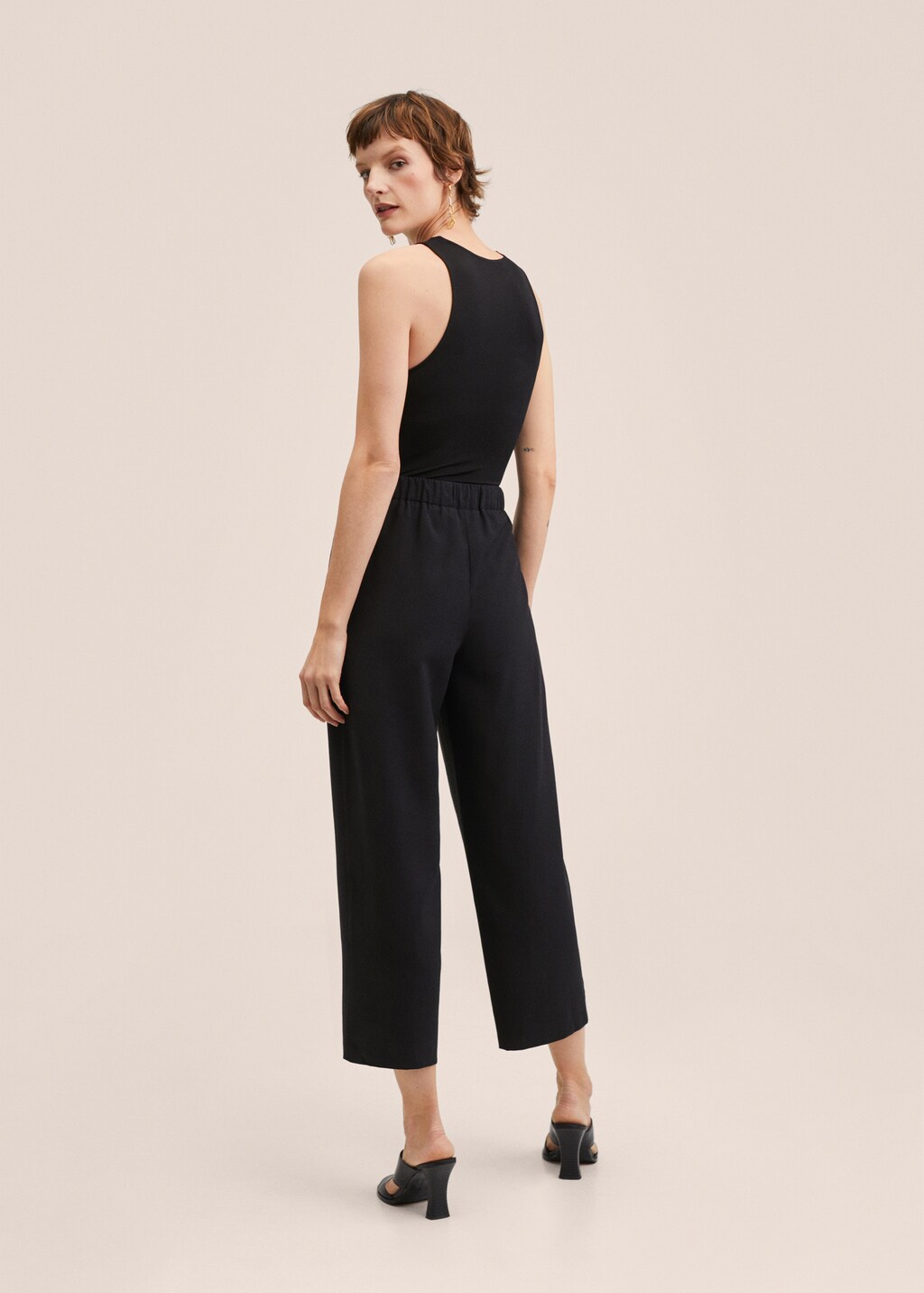 Cropped button pants - Reverse of the article