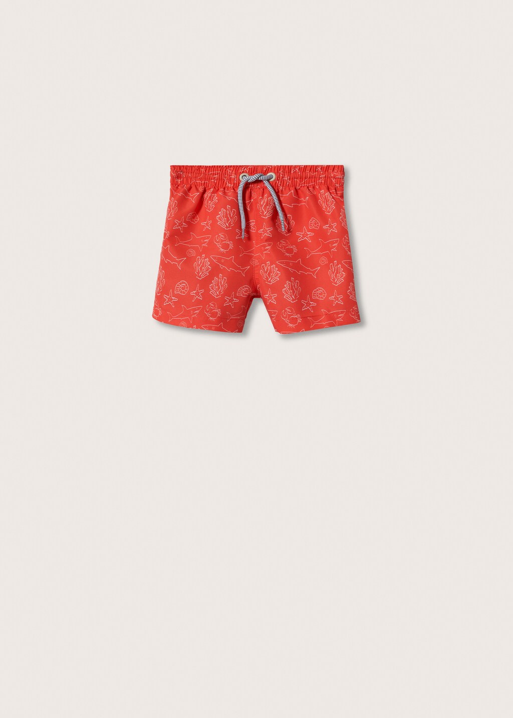 Marine print swimming trunks - Article without model