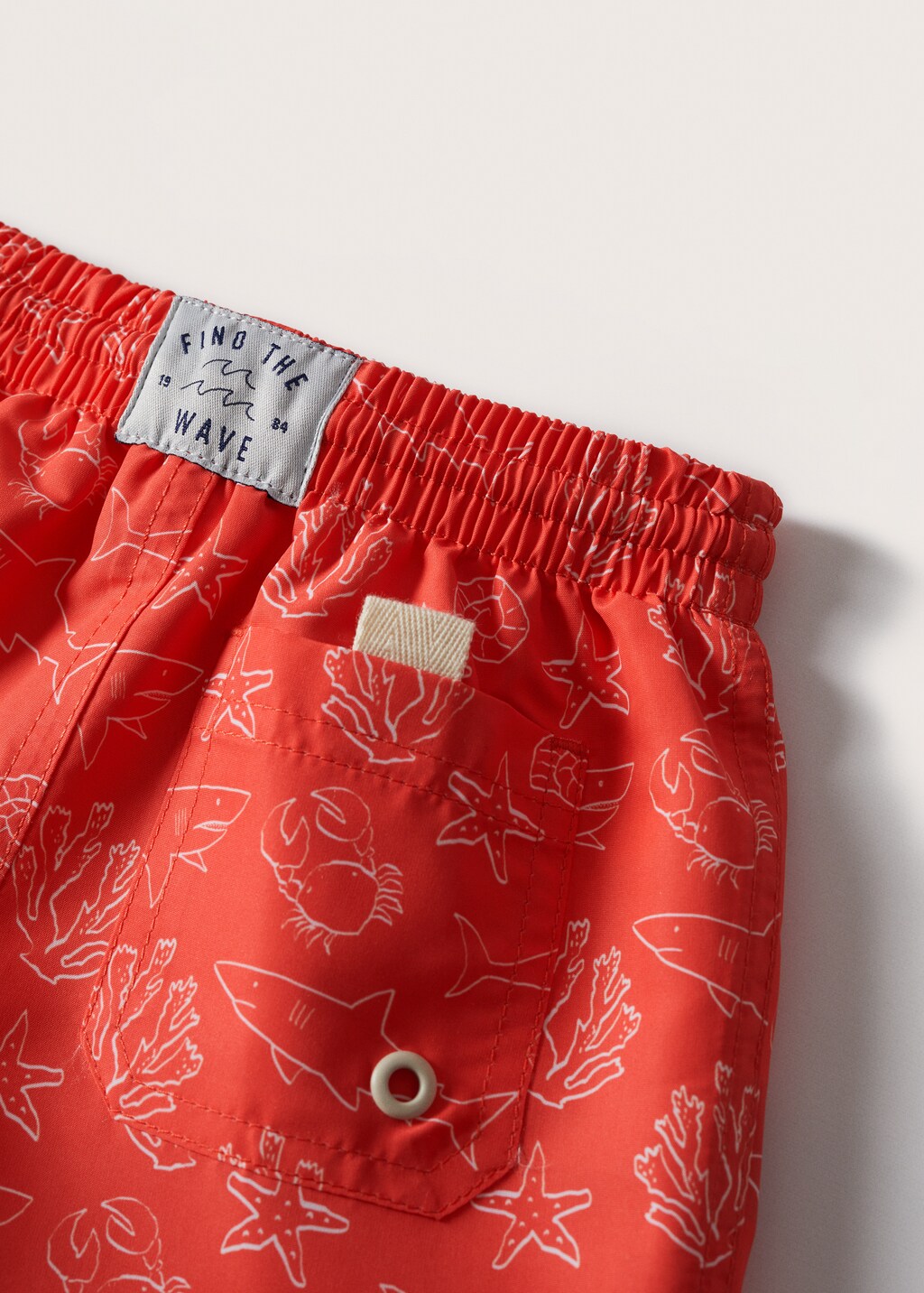 Marine print swimming trunks - Details of the article 7