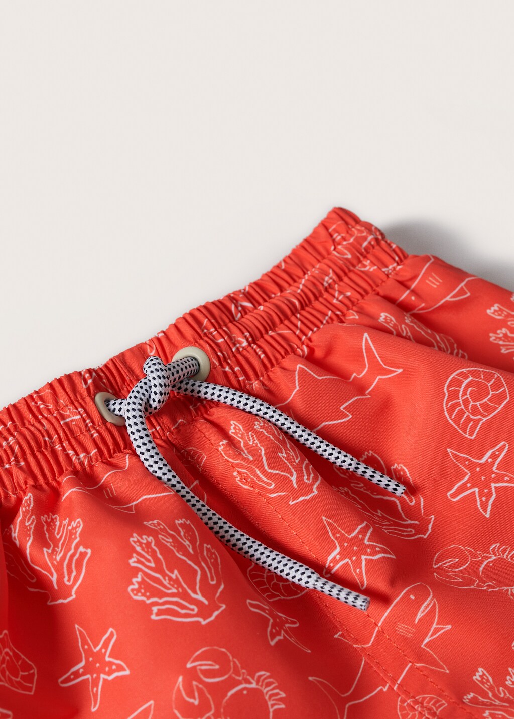 Marine print swimming trunks - Details of the article 8