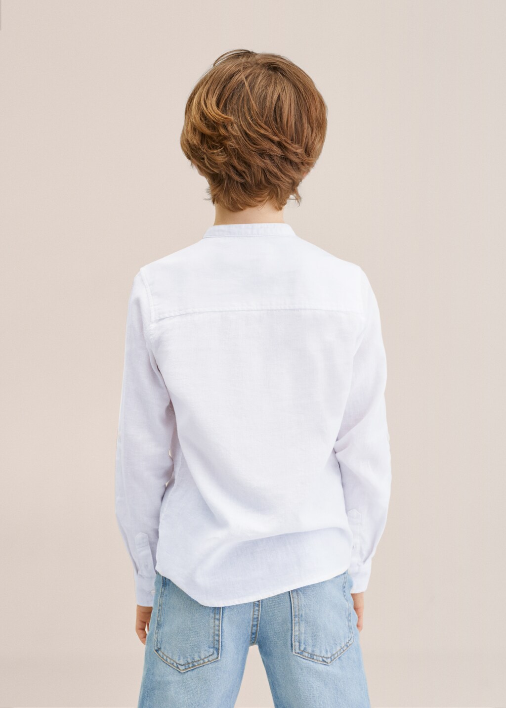 Cotton linen-blend shirt - Details of the article 4