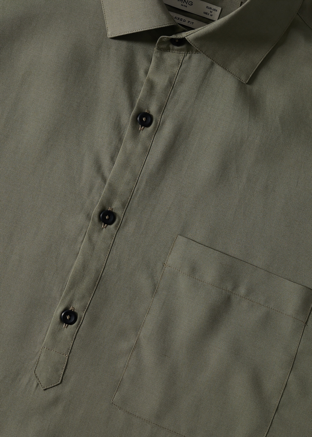 Slim-fit lyocell linen shirt - Details of the article 8