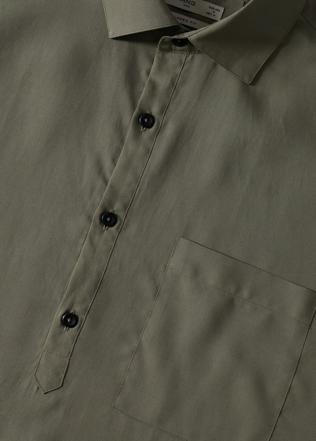 Slim-fit lyocell linen shirt - Details of the article 8