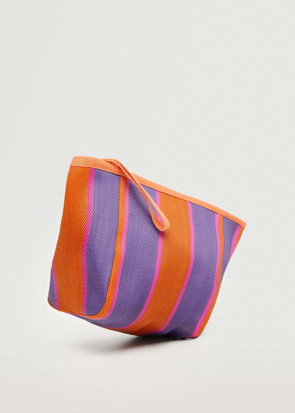 Striped cosmetic bag - Medium plane