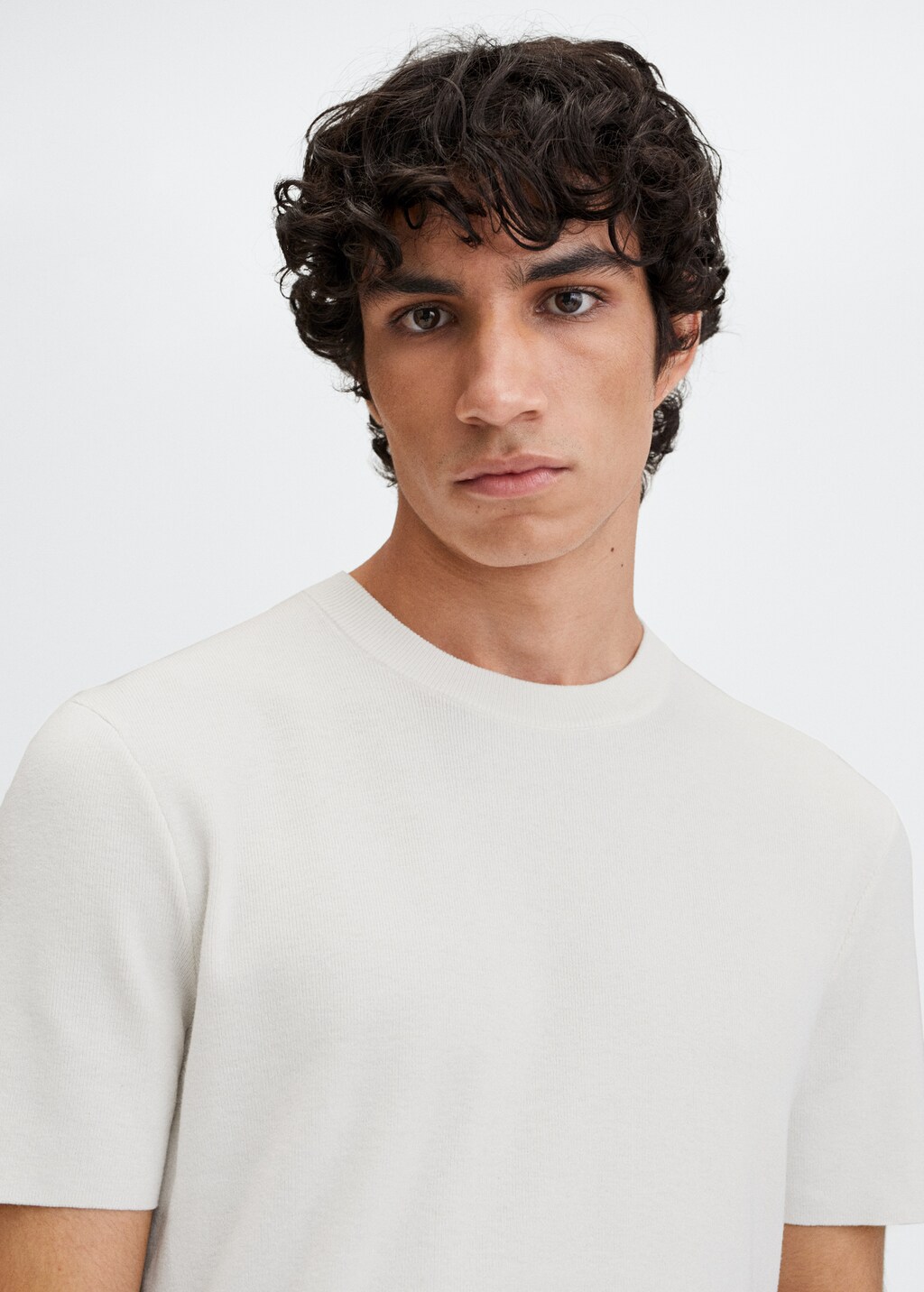 Knitted linen T-shirt - Details of the article 1