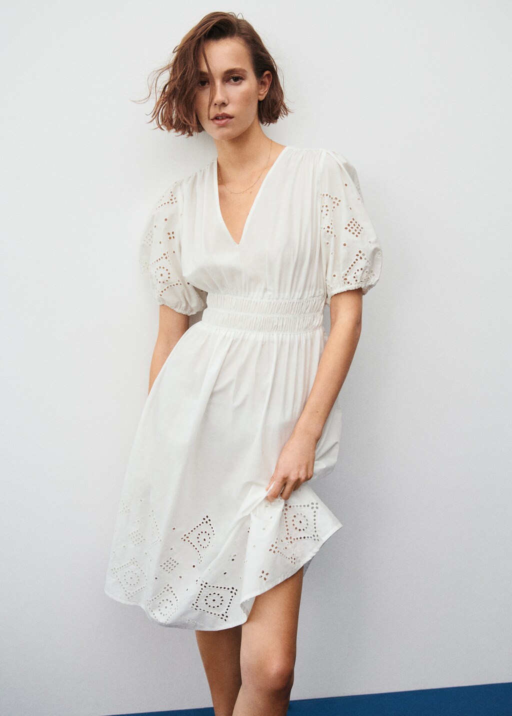 Embroidered cotton dress - Details of the article 6