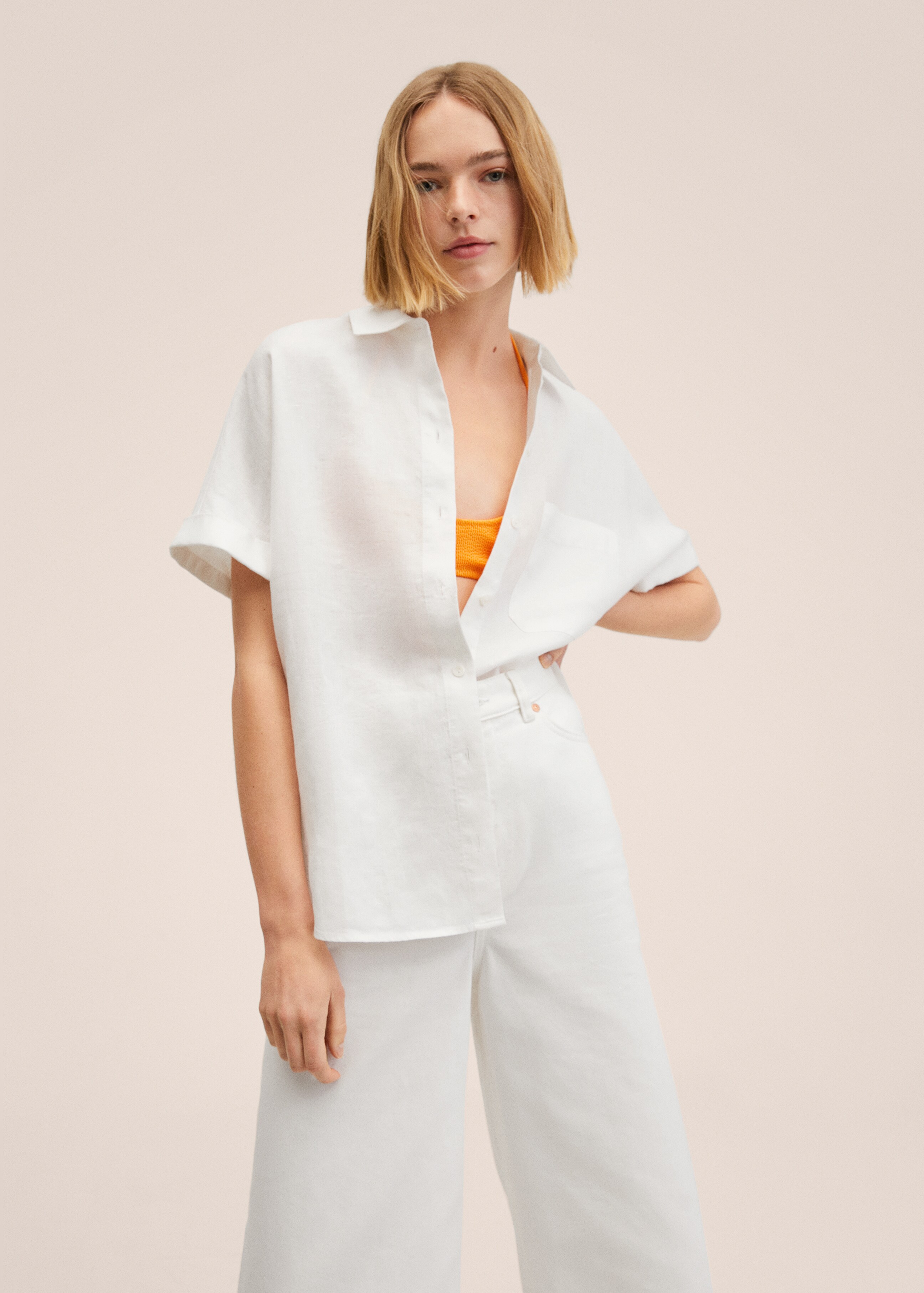 Linen 100% shirt - Medium plane