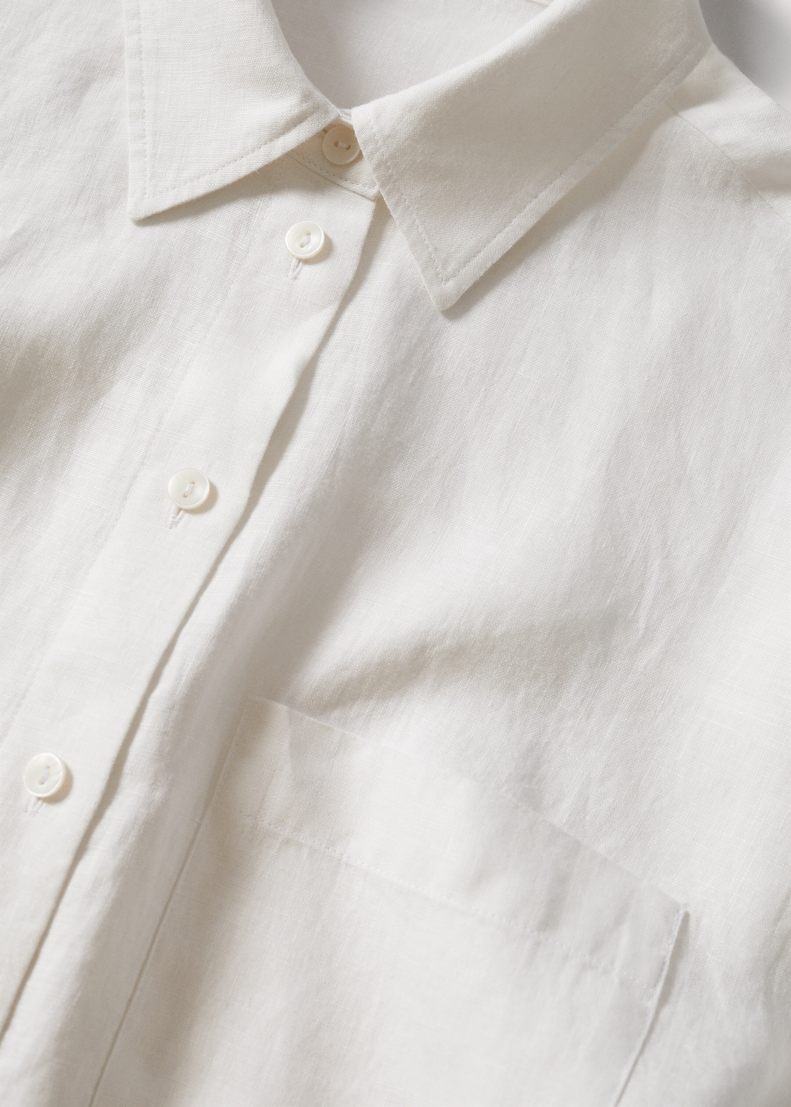 Linen 100% shirt - Details of the article 8