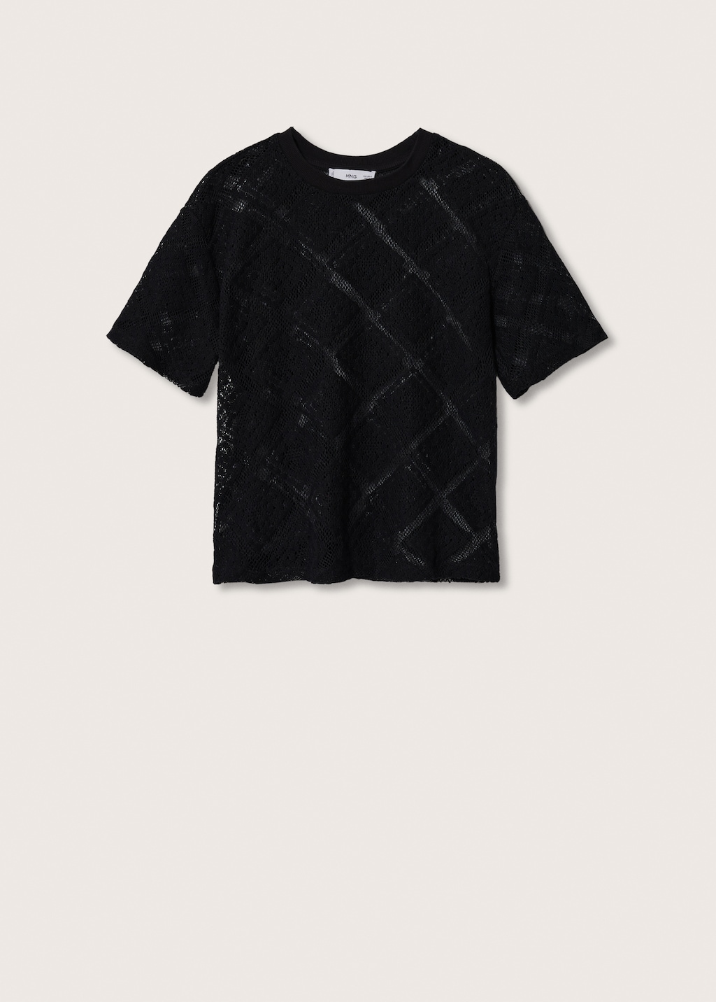 Openwork knit t-shirt - Article without model