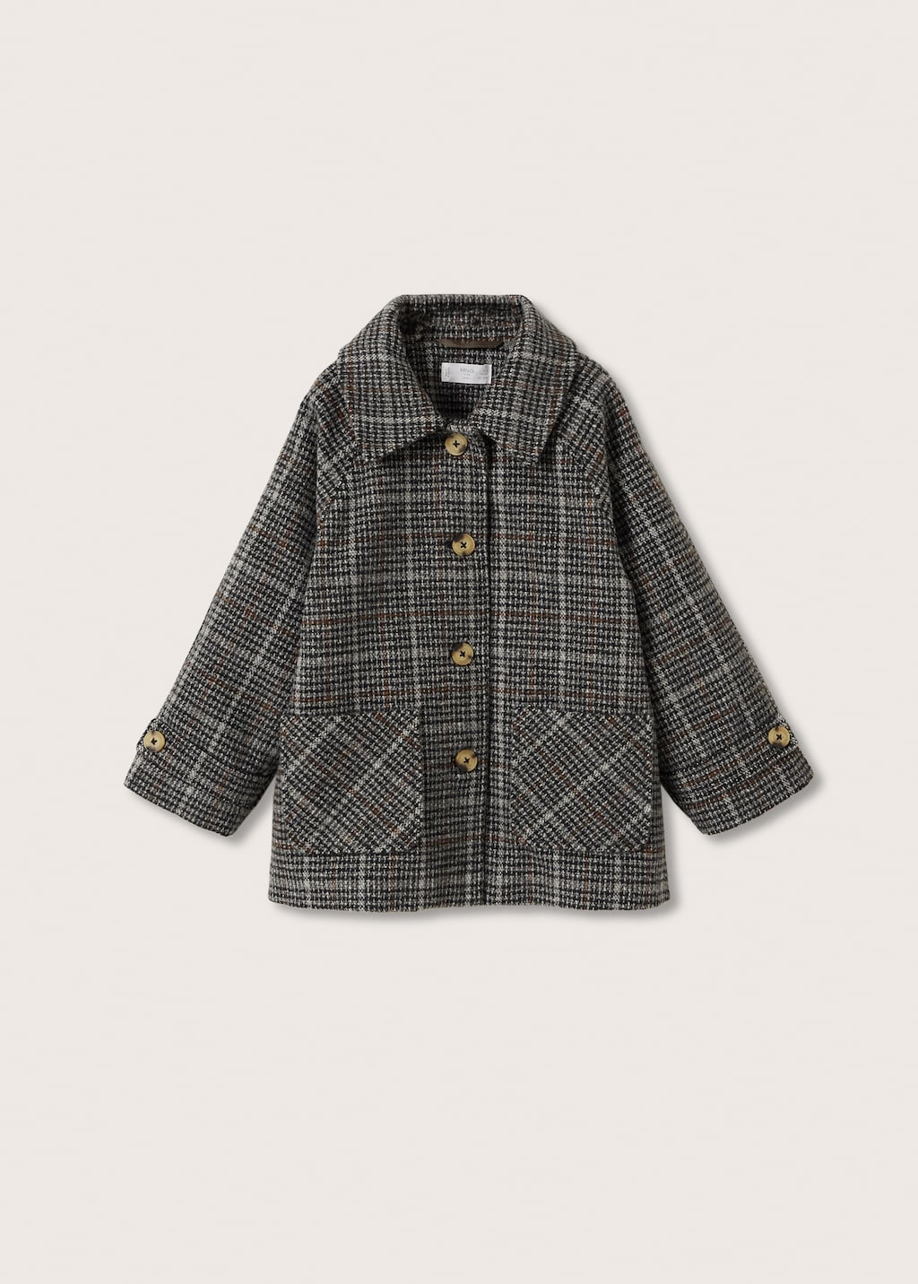 Checked structured coat - Article without model