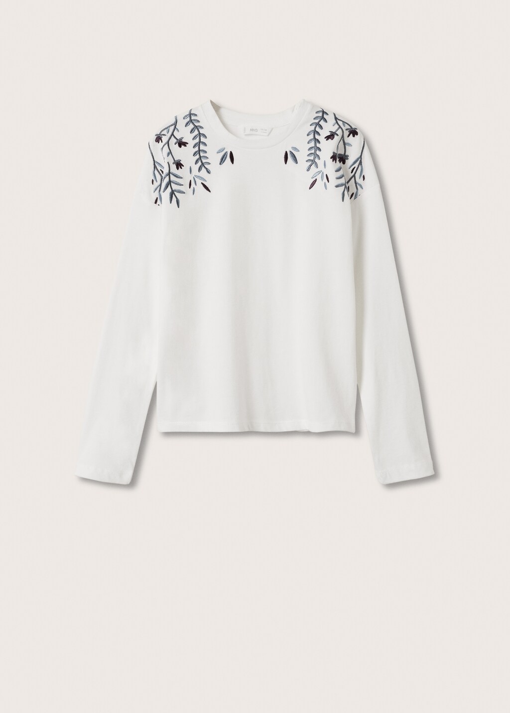 Embroidered long-sleeved t-shirt - Article without model