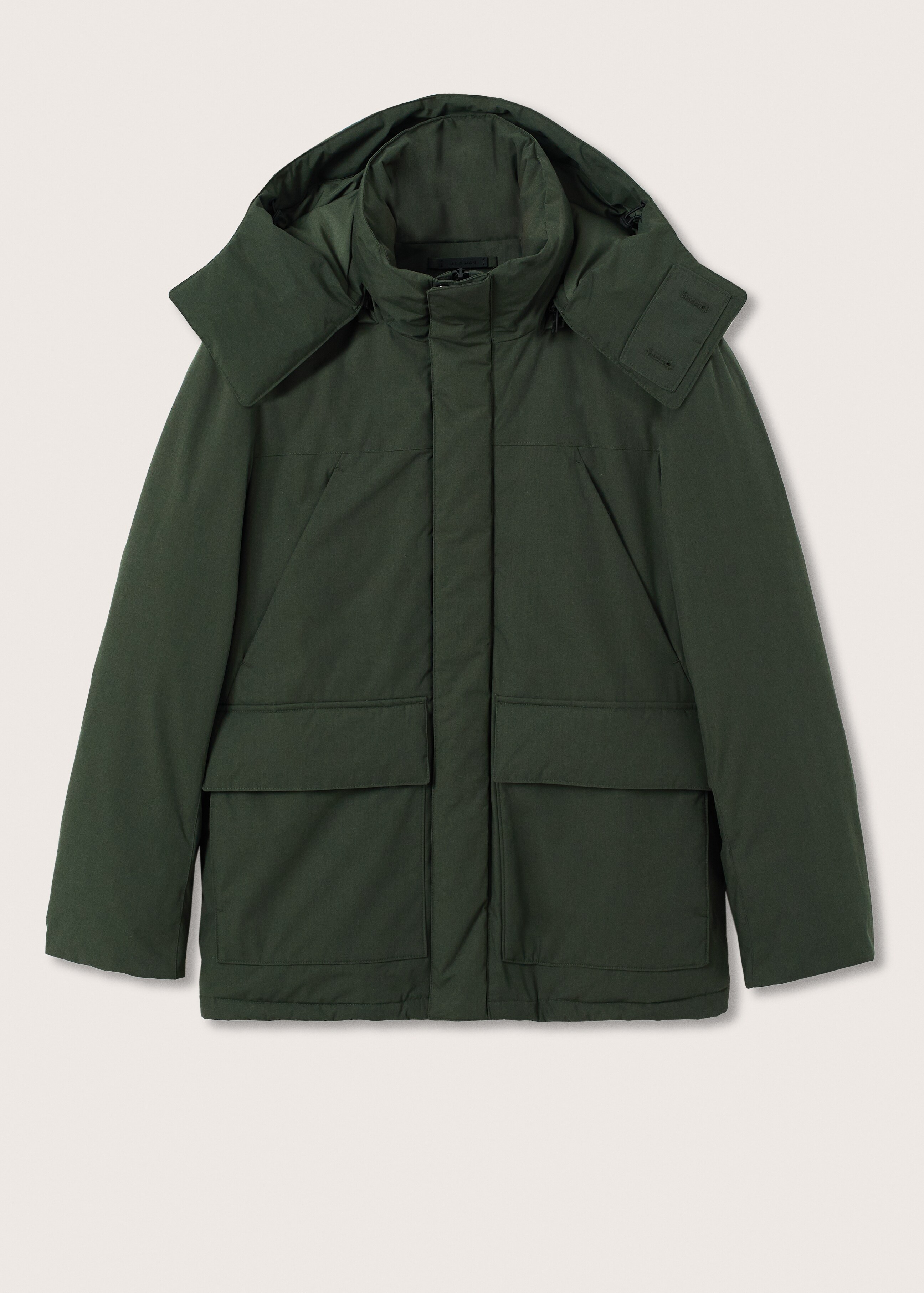 Quilted hooded parka - Article without model