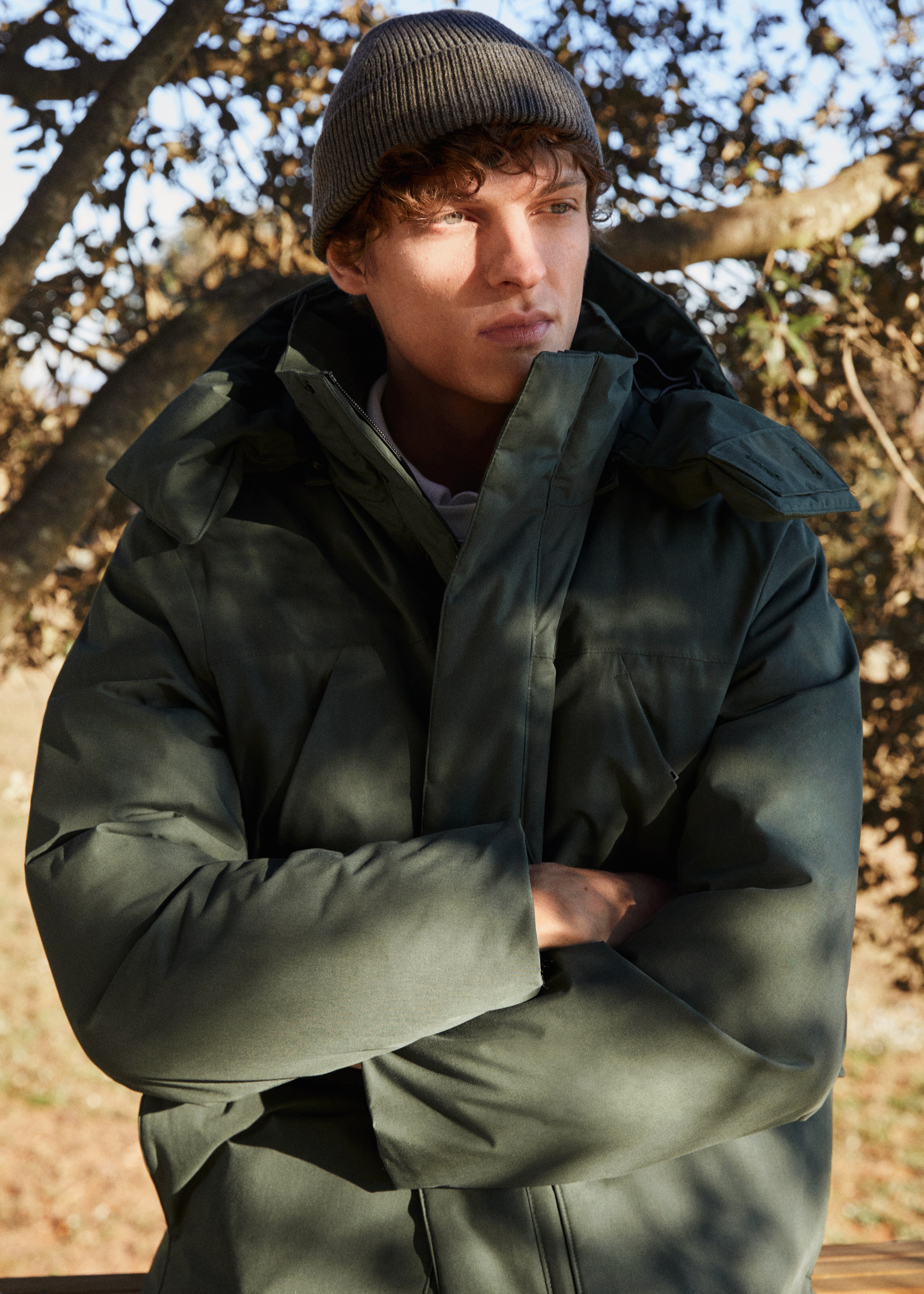 Quilted hooded parka - Details of the article 5