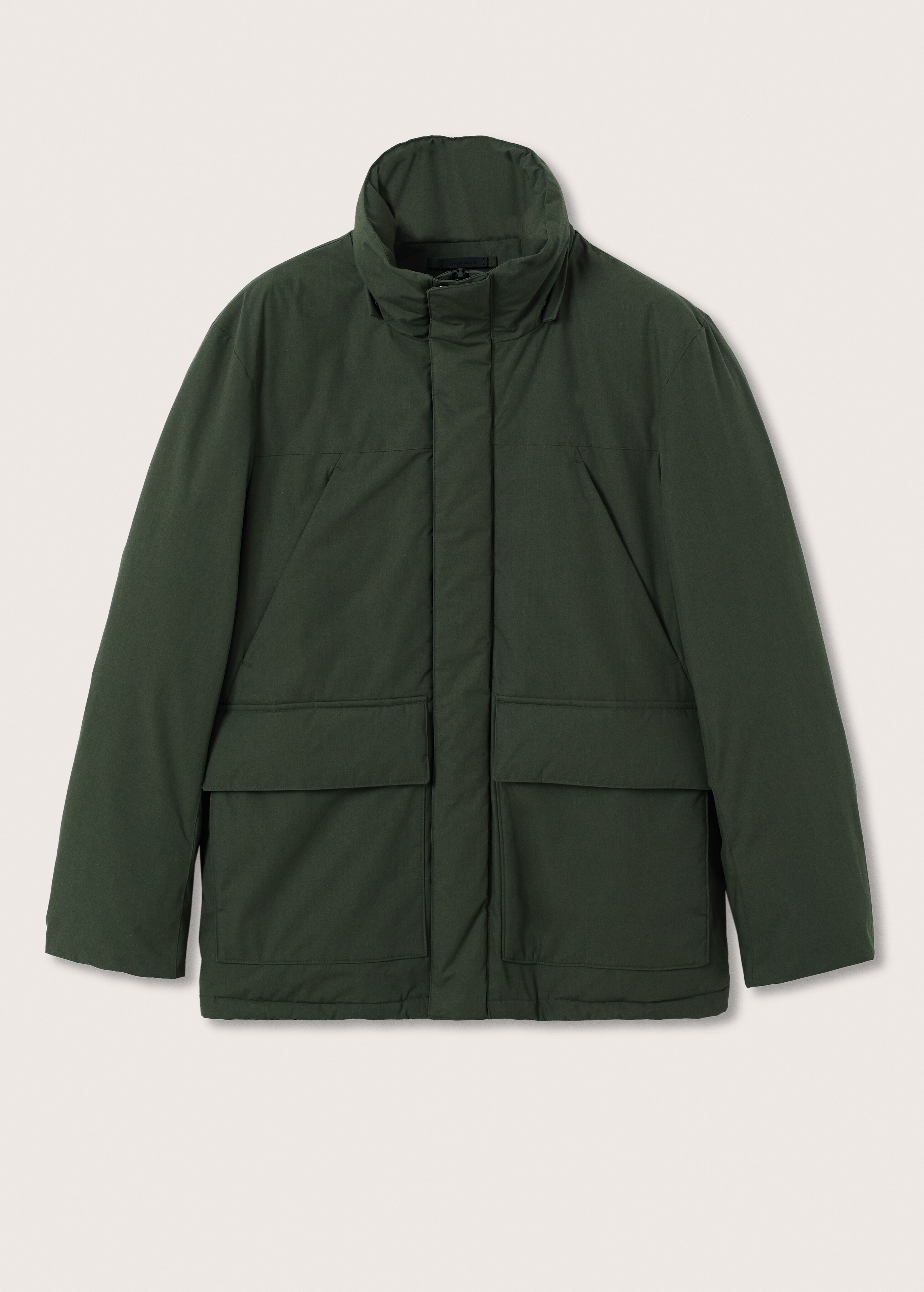 Quilted hooded parka - Details of the article 8