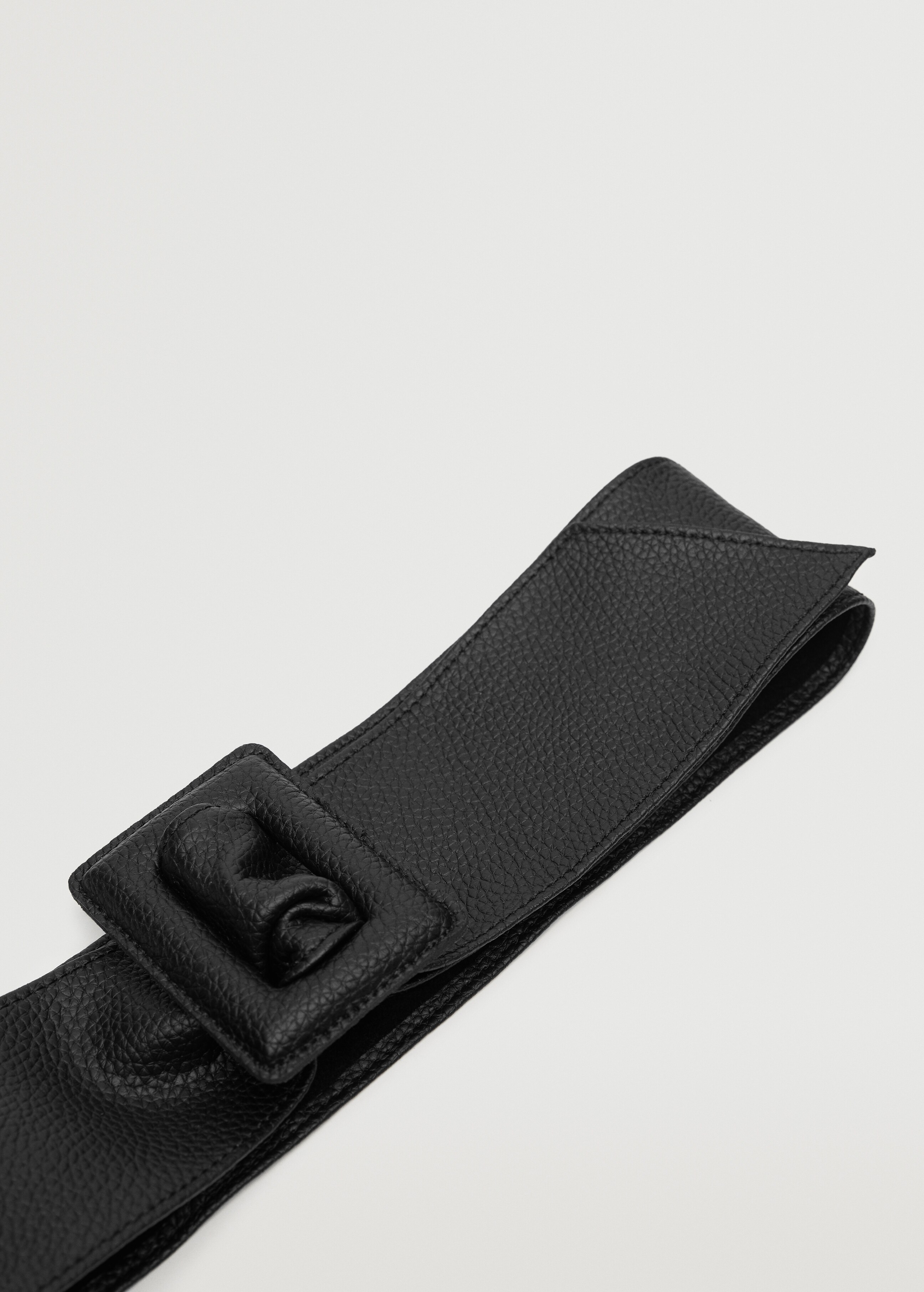 Pebbled leather belt - Medium plane