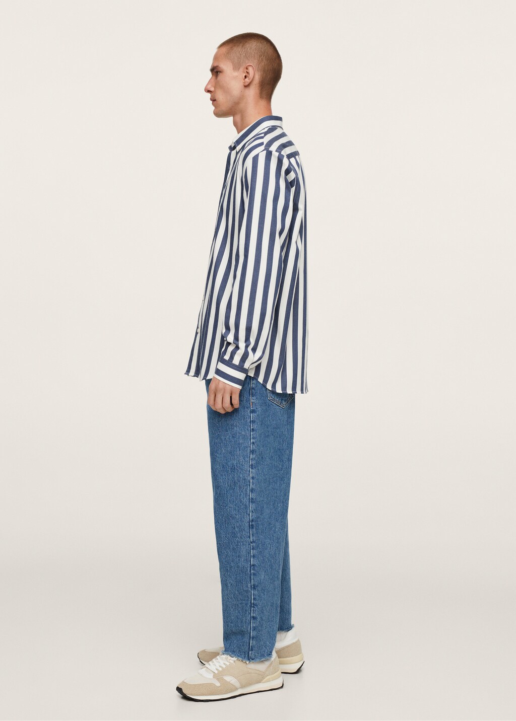 Striped cotton shirt - Medium plane