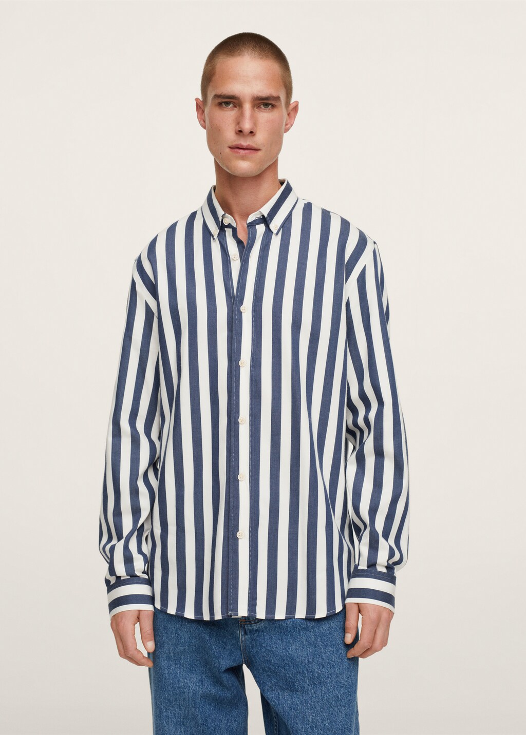 Striped cotton shirt - Details of the article 2