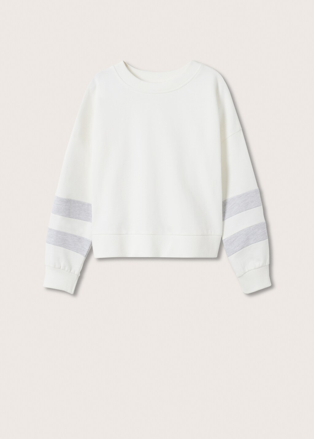 Contrast sleeve sweatshirt - Article without model