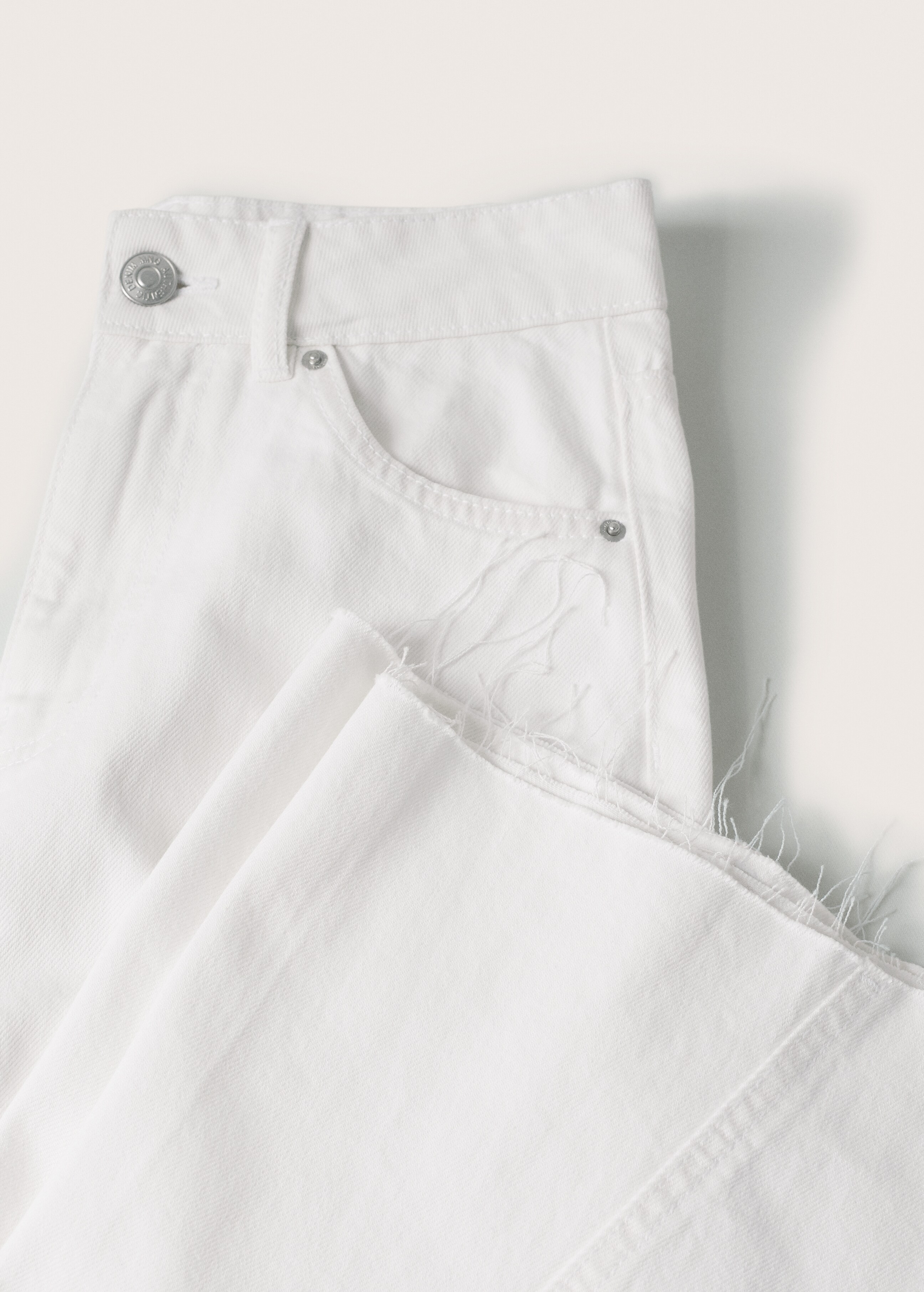 Jeans culotte bajo deshilachado - Detalle del artículo 8