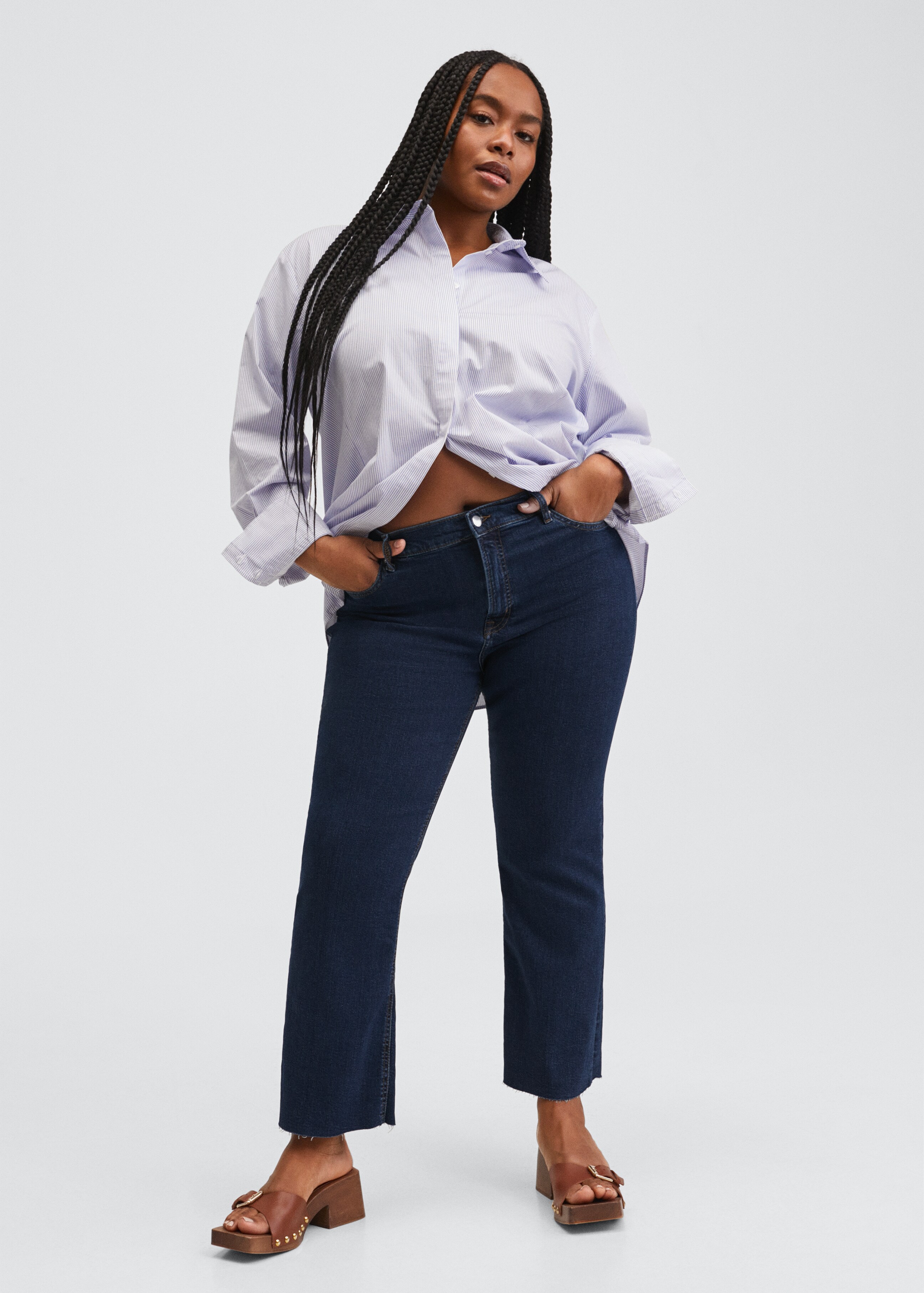 High-waist bootcut jeans - Details of the article 5