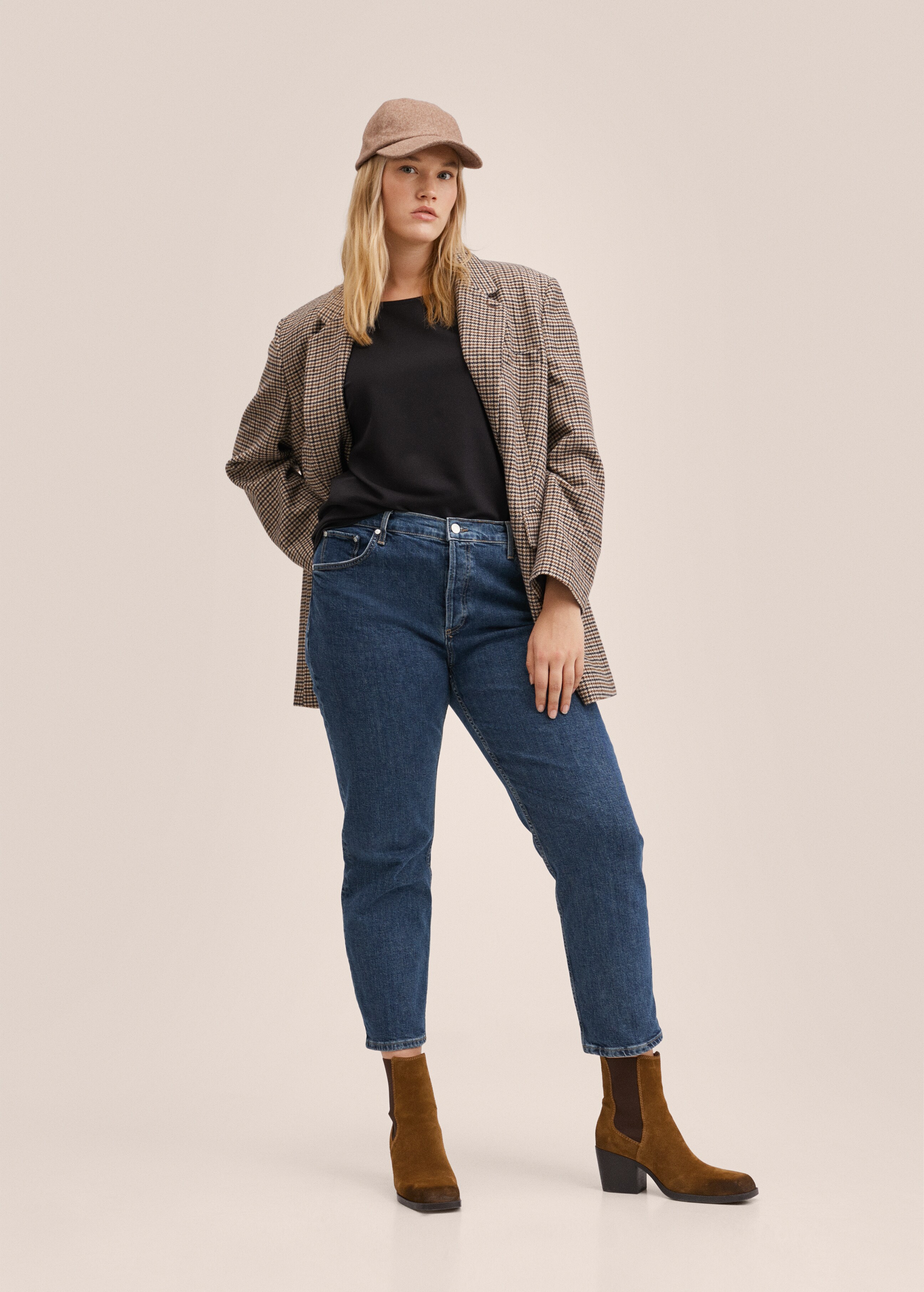 Slim mid-rise cropped jeans - Details of the article 3