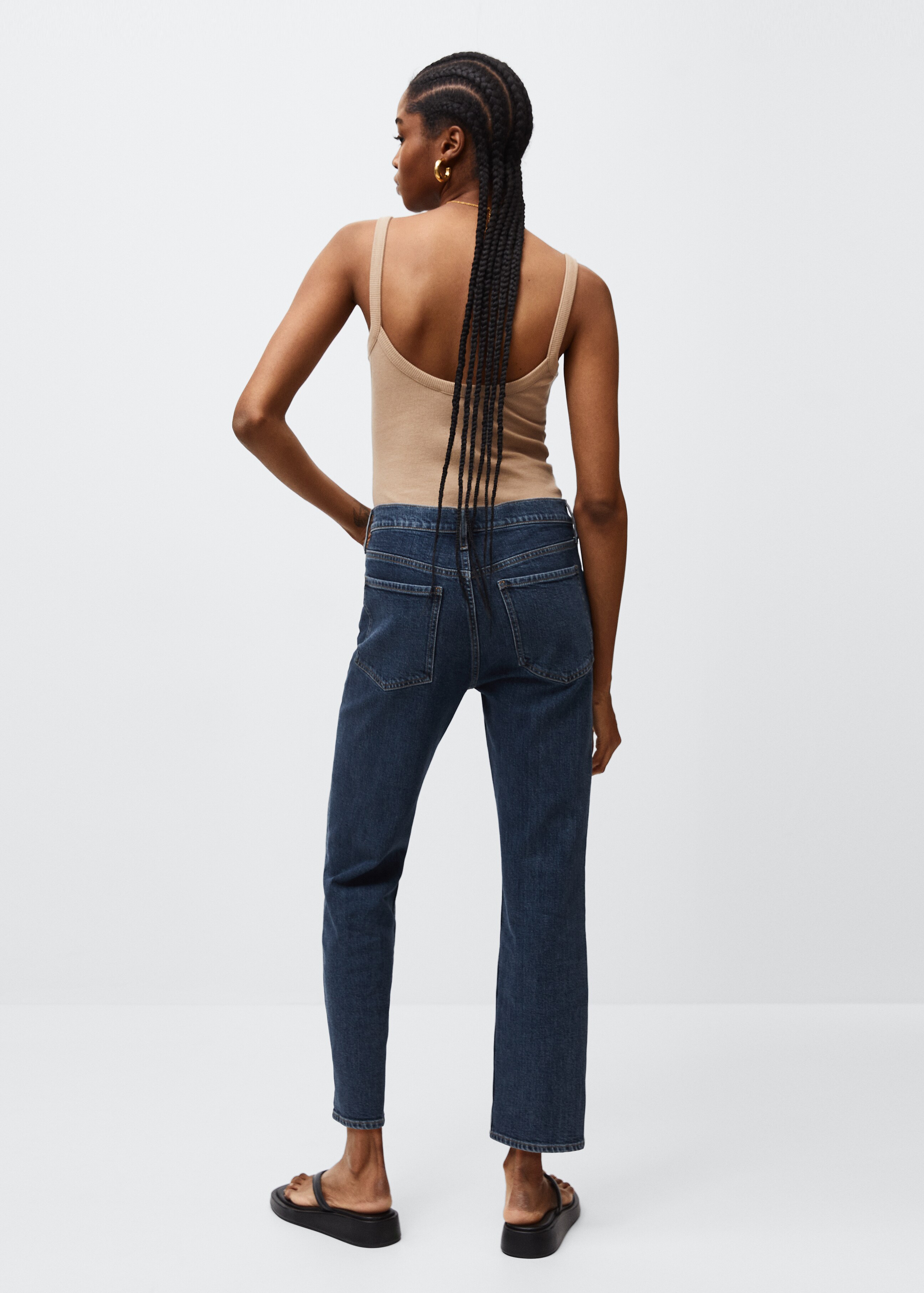 Slim mid-rise cropped jeans - Reverse of the article