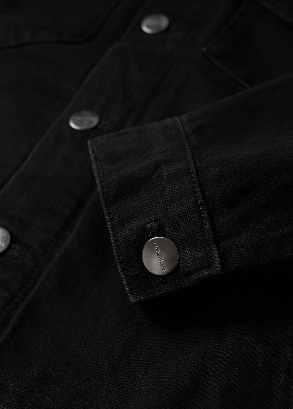 Black denim jacket - Details of the article 8