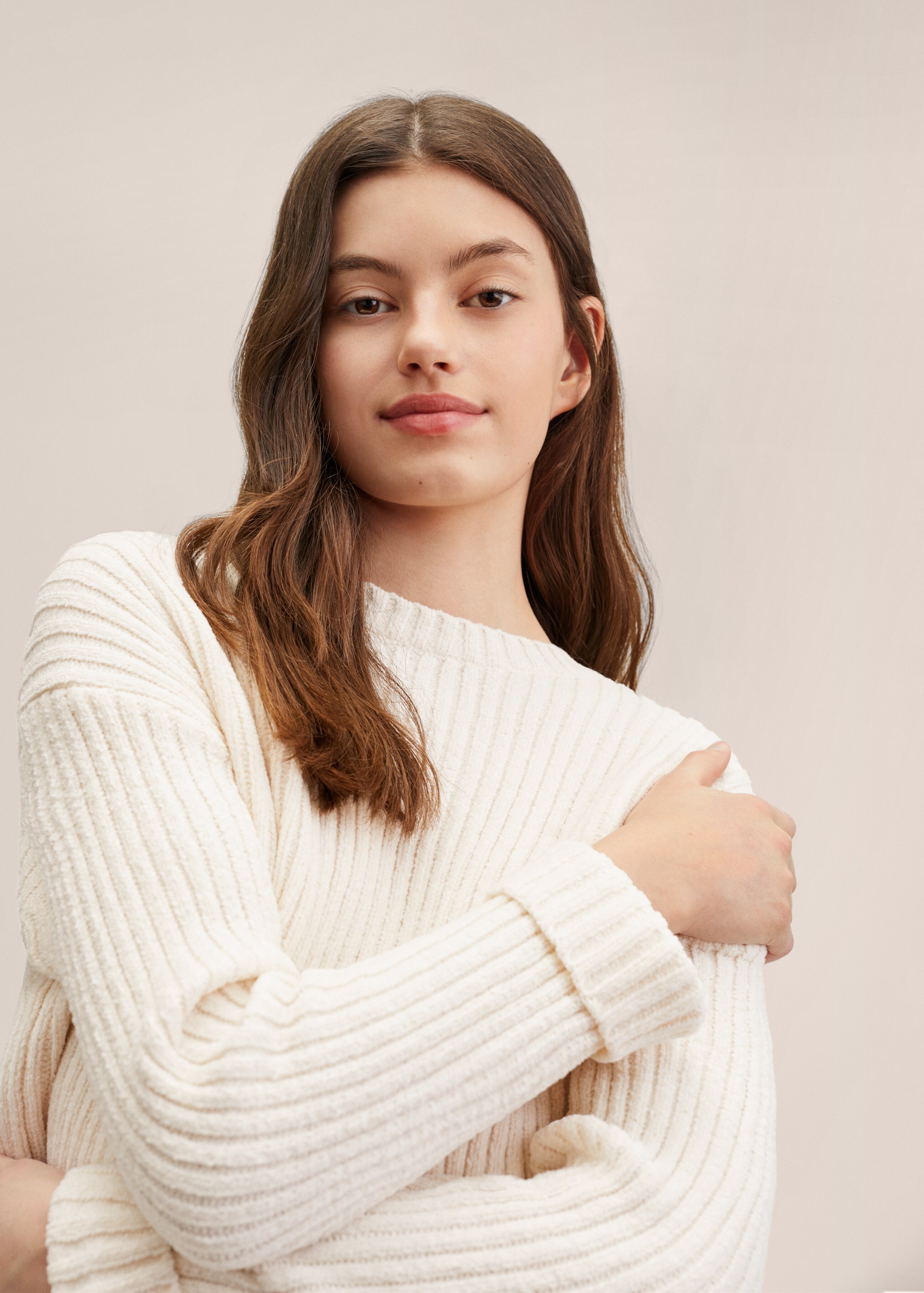 Chenille knit sweater - Details of the article 1