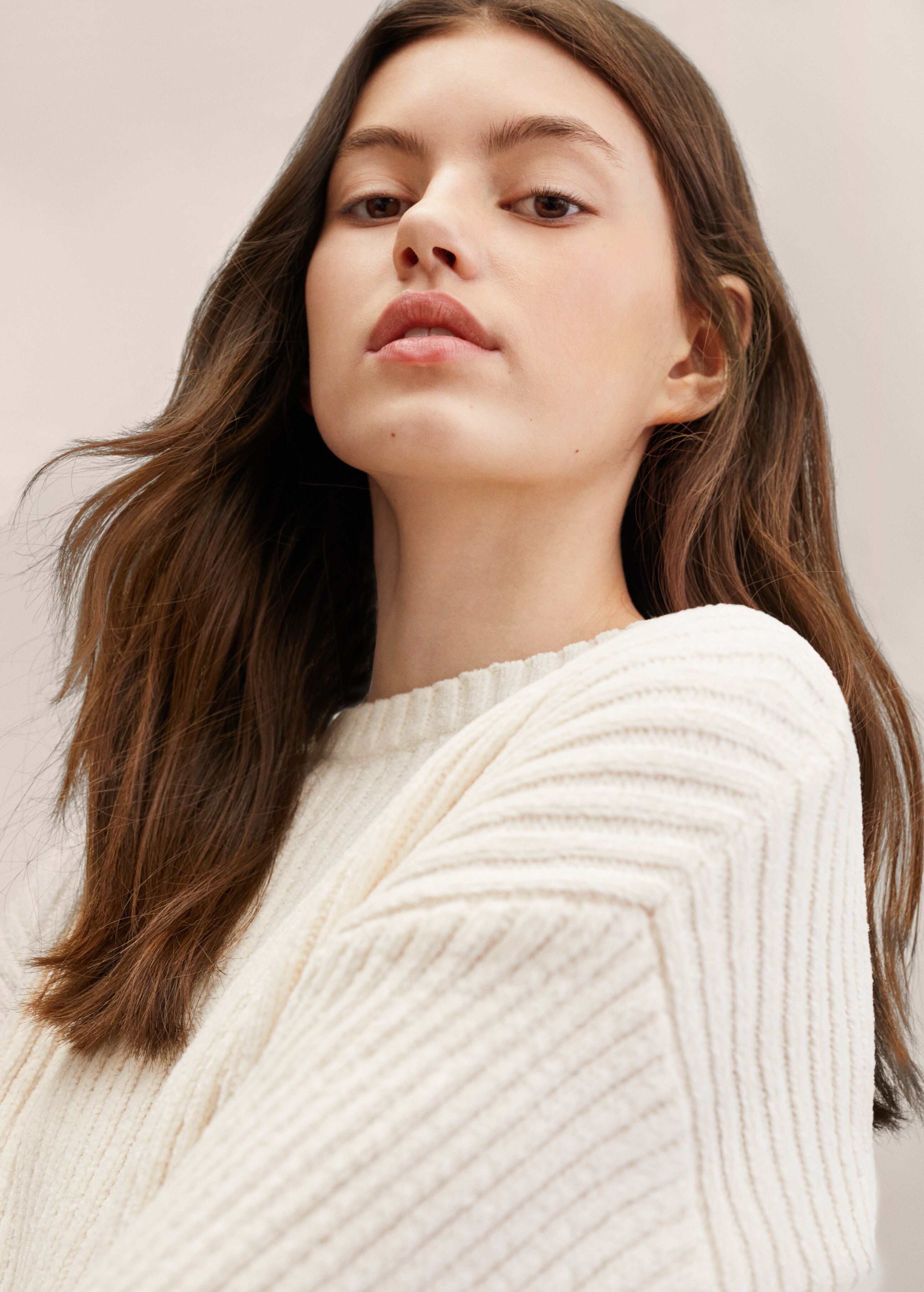 Chenille knit sweater - Details of the article 2