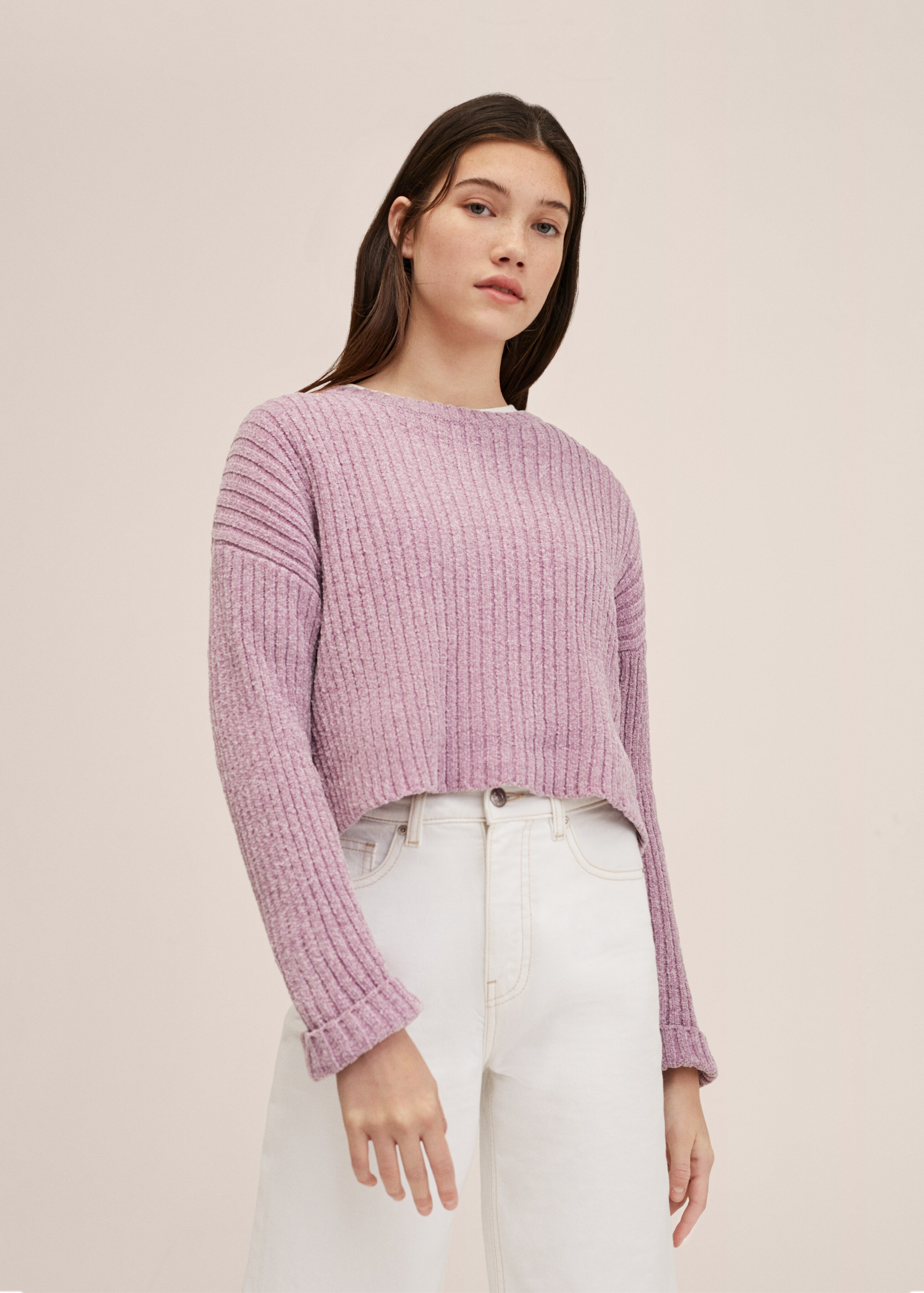 Chenille knit sweater - Medium plane