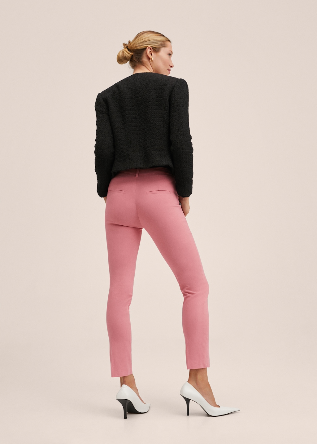 Pantaloni skinny crop - Spatele articolului