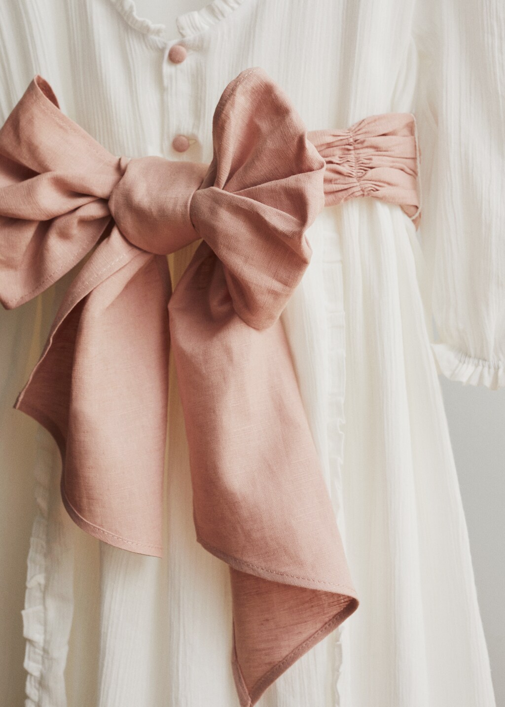 Dress with ruffles and bow  - Details of the article 1