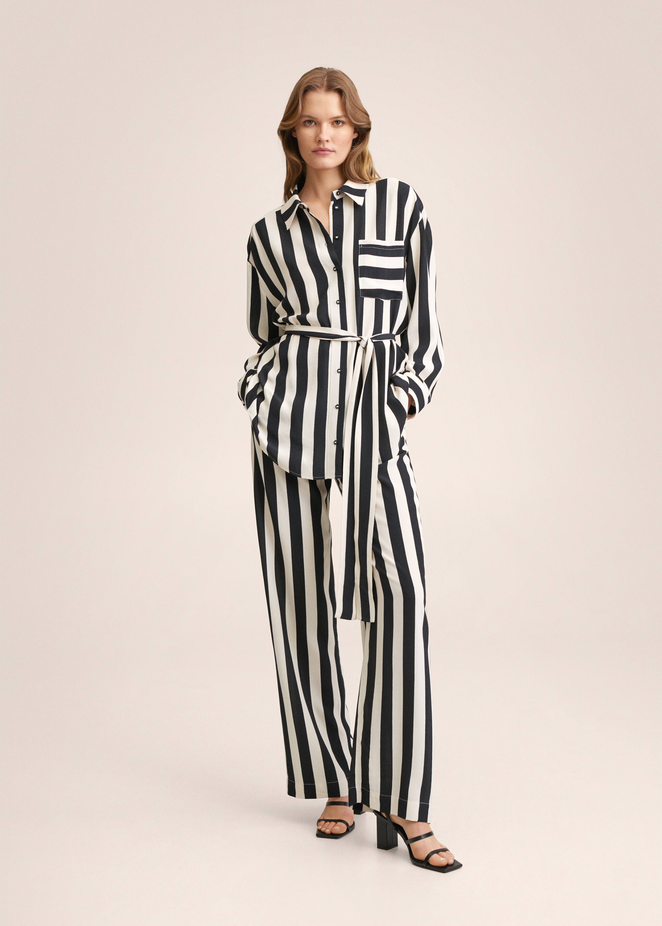 Oversize striped shirt - Details of the article 6