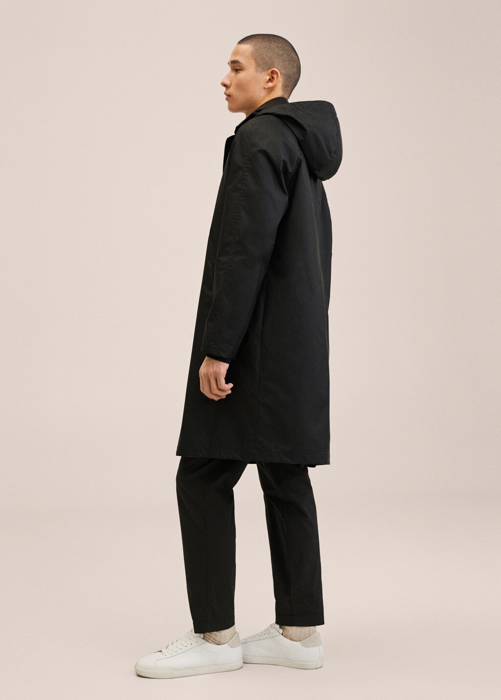 Hooded waterproof trench coat - Details of the article 2