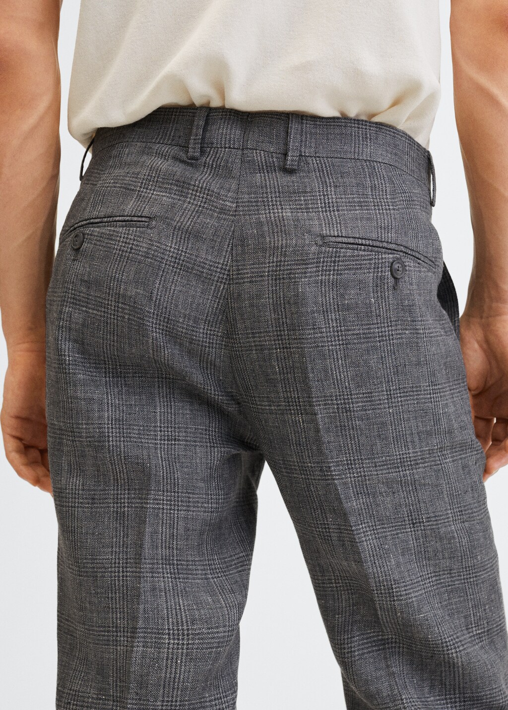  Linen suit trousers - Details of the article 3