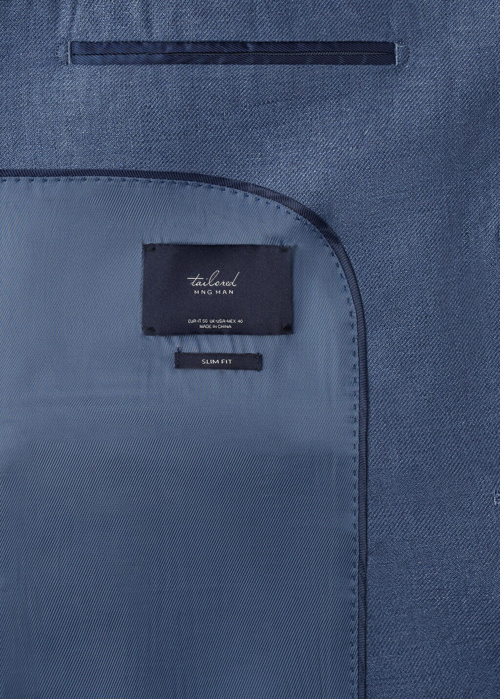 Slim fit linen suit blazer - Details of the article 8