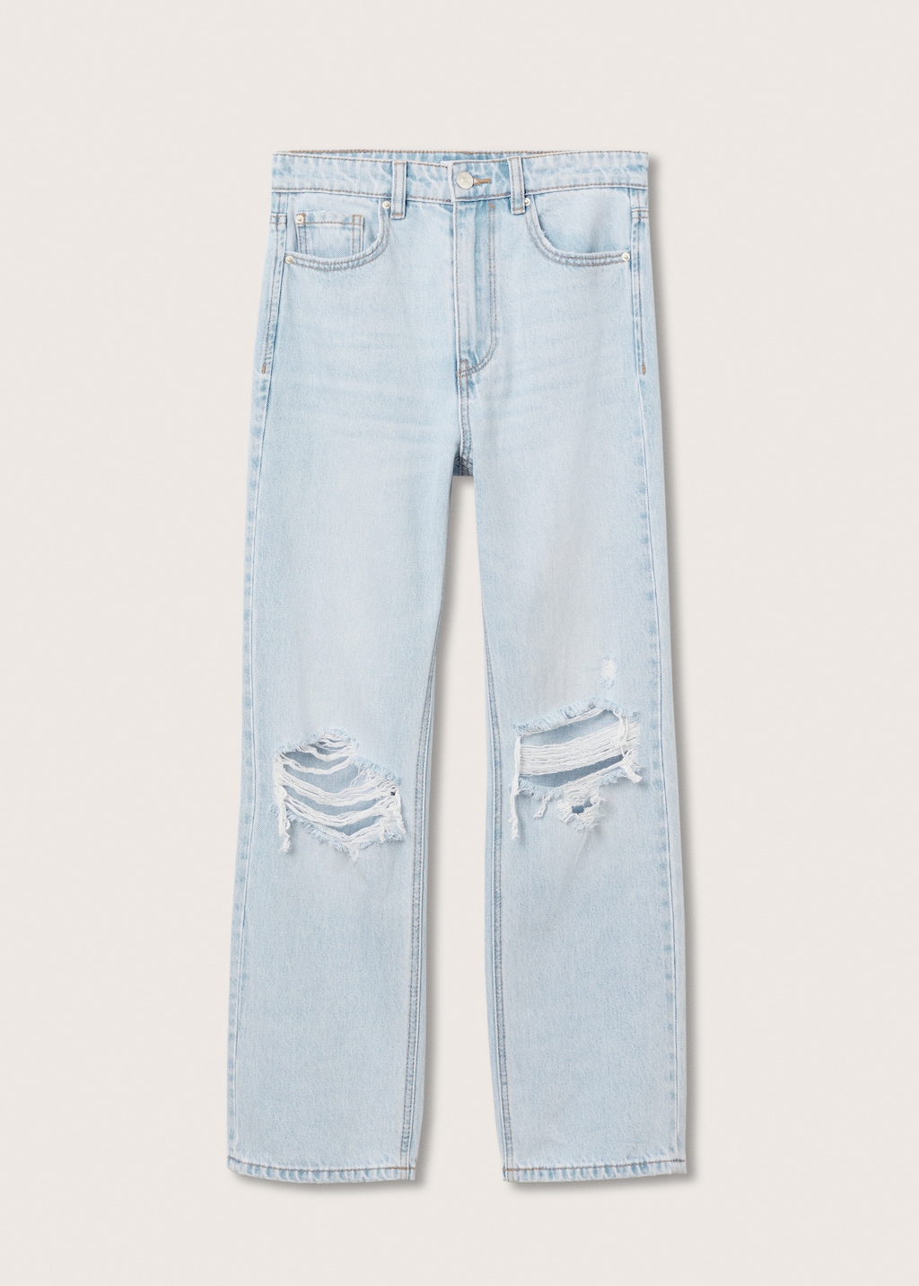 Turn-up waist jeans