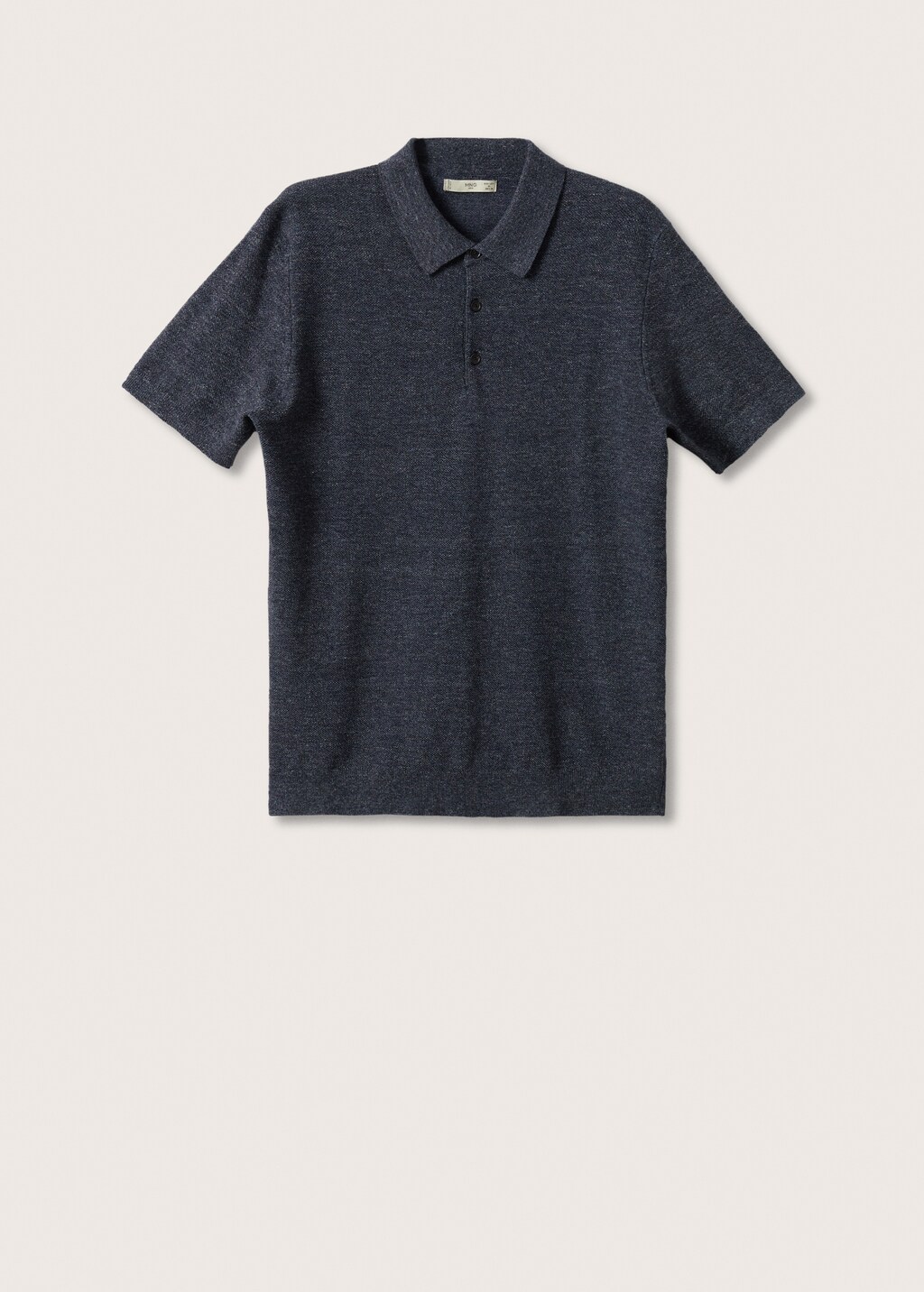 Knit cotton polo shirt - Article without model