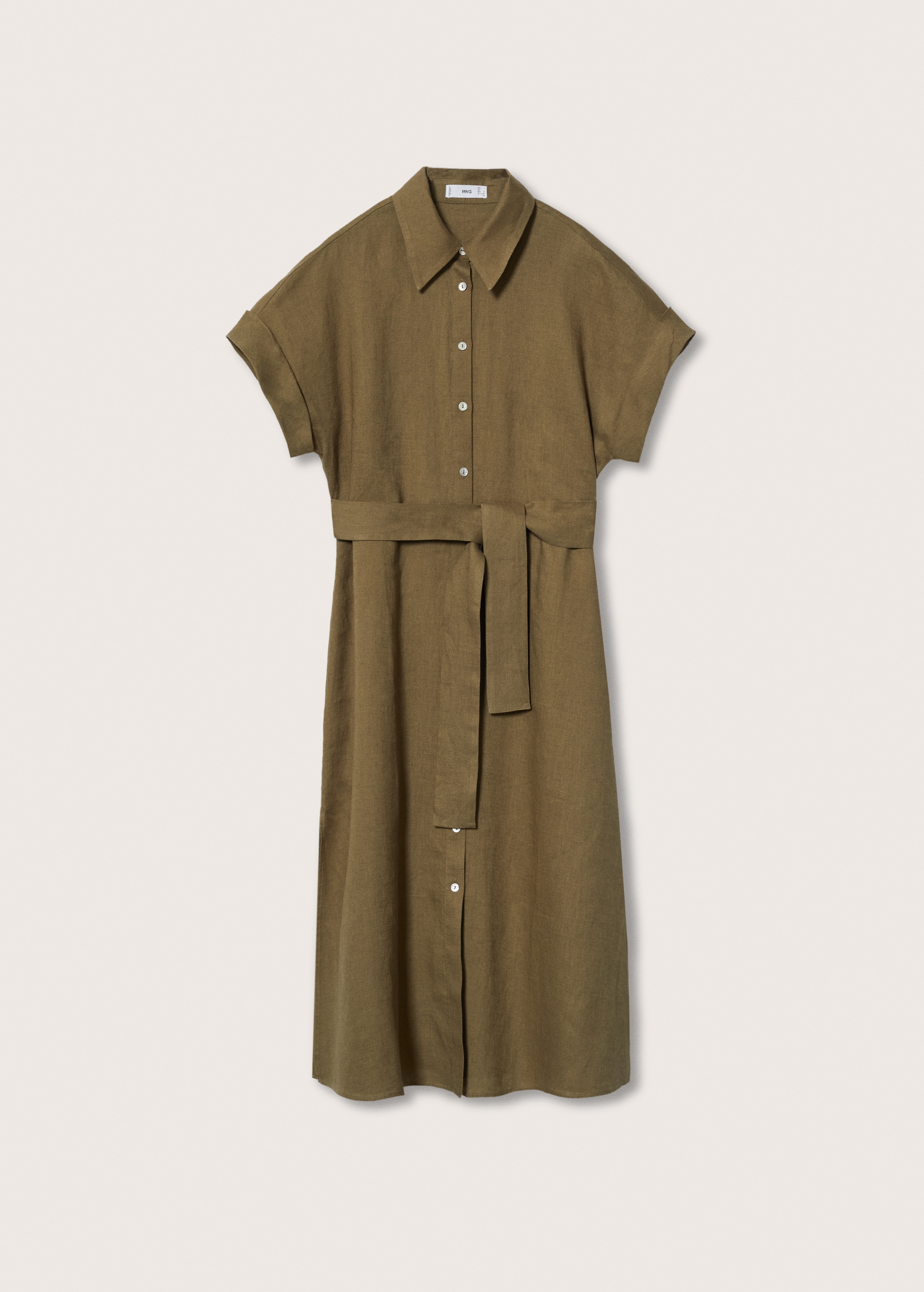 100% linen shirty dress - Article without model