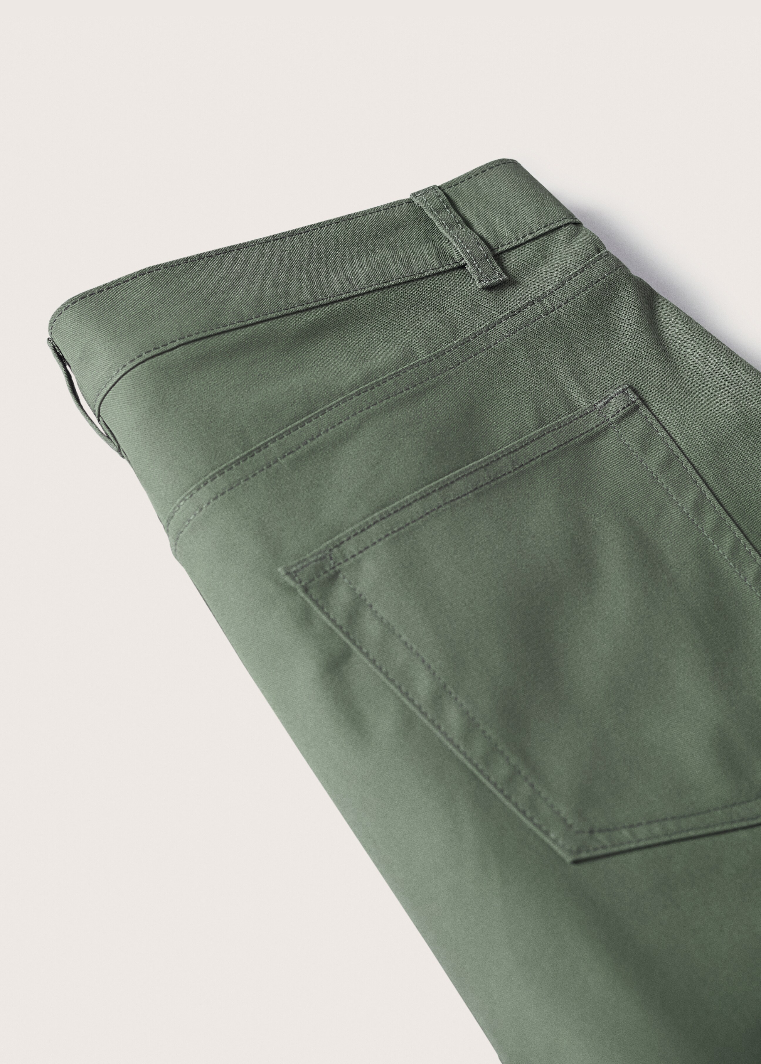 Tapered-fit cotton trousers - Details of the article 8