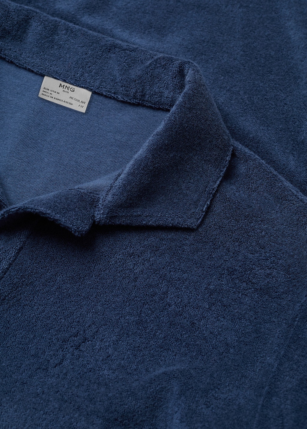 Cotton towel texture polo shirt - Details of the article 8