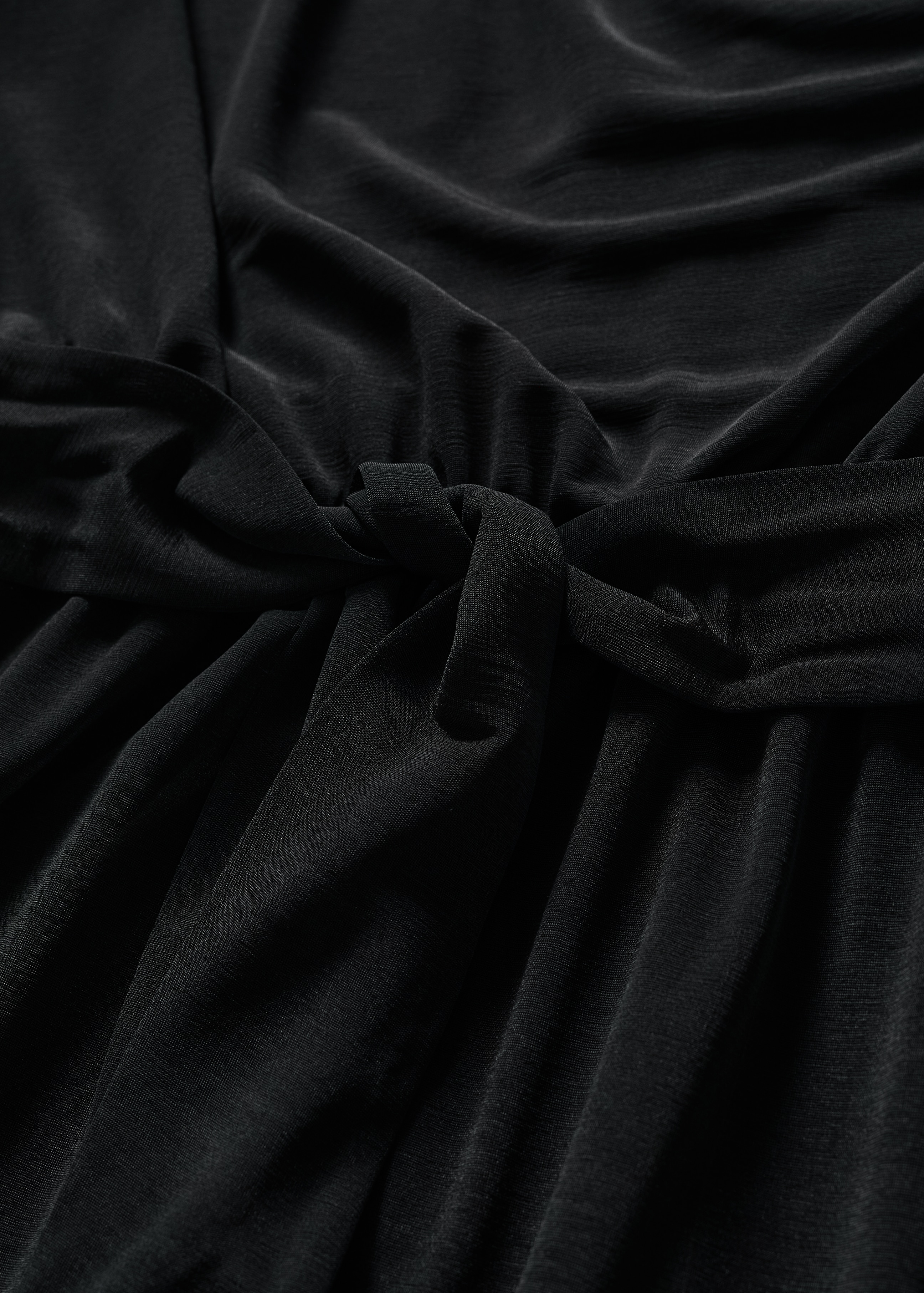 Belt pleated dress - Details of the article 8
